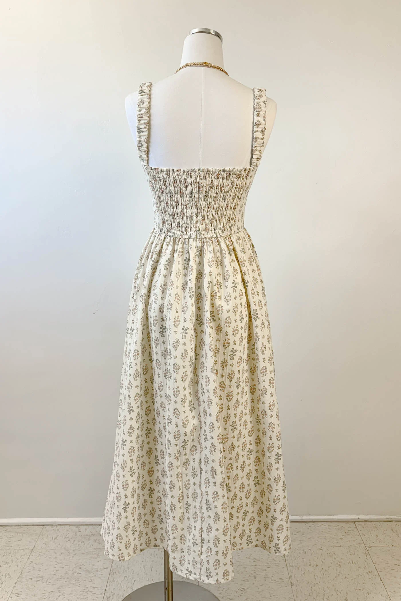 Sleeveless Floral Midi Dress