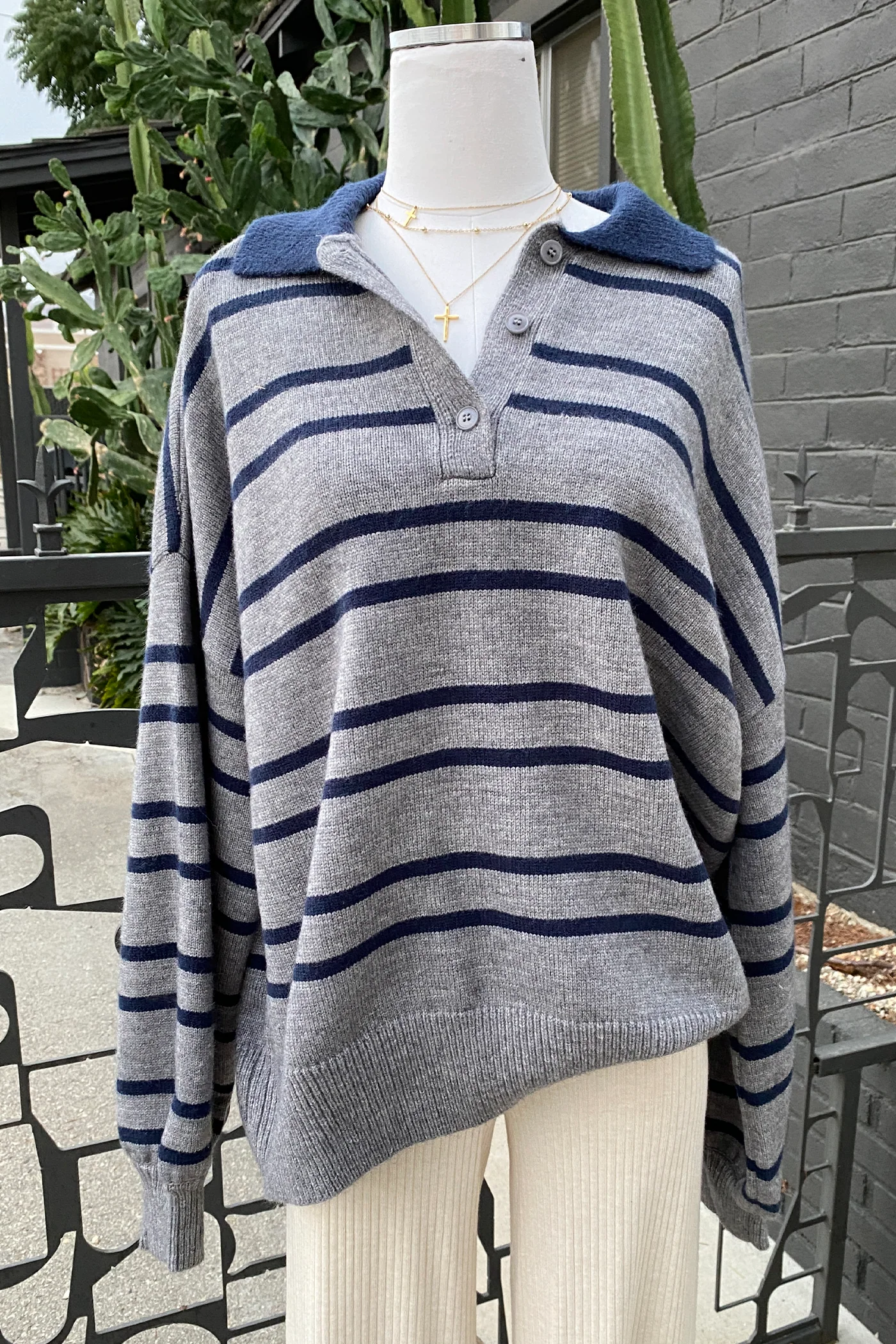 Oversized Striped Sweater