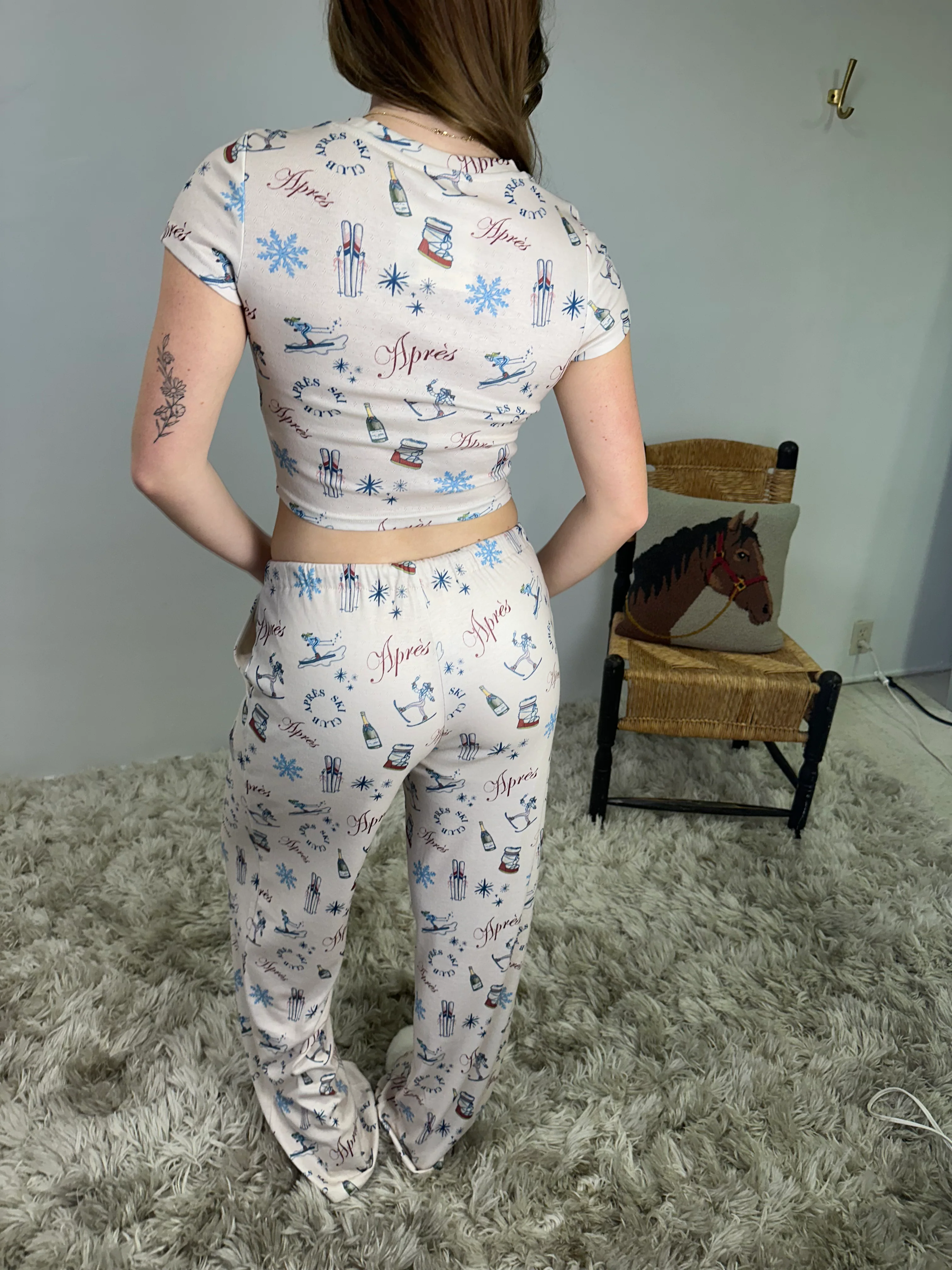 Apres Ski Short Sleeve Pajama Top