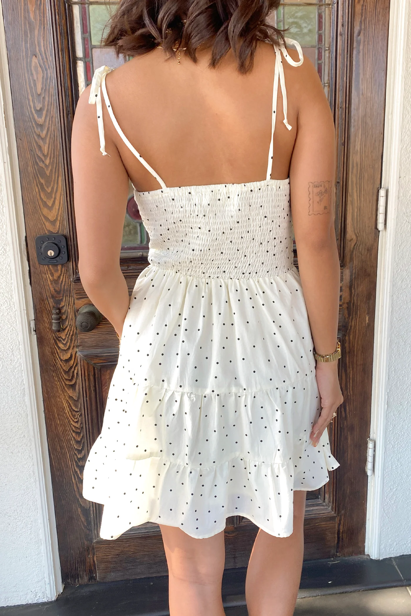 Swiss Dot Mini Dress