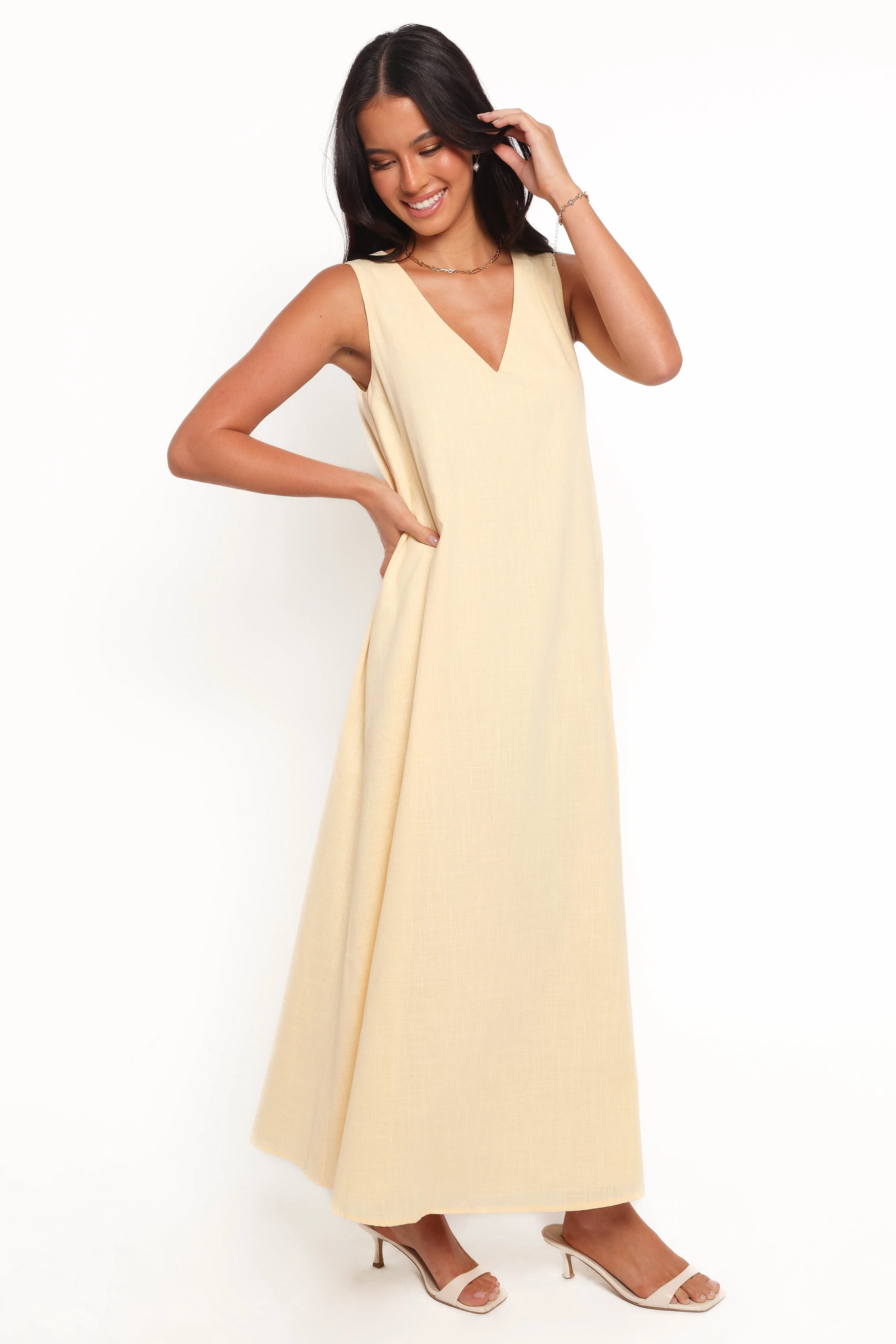 Lia Maxi Dress - Lemon