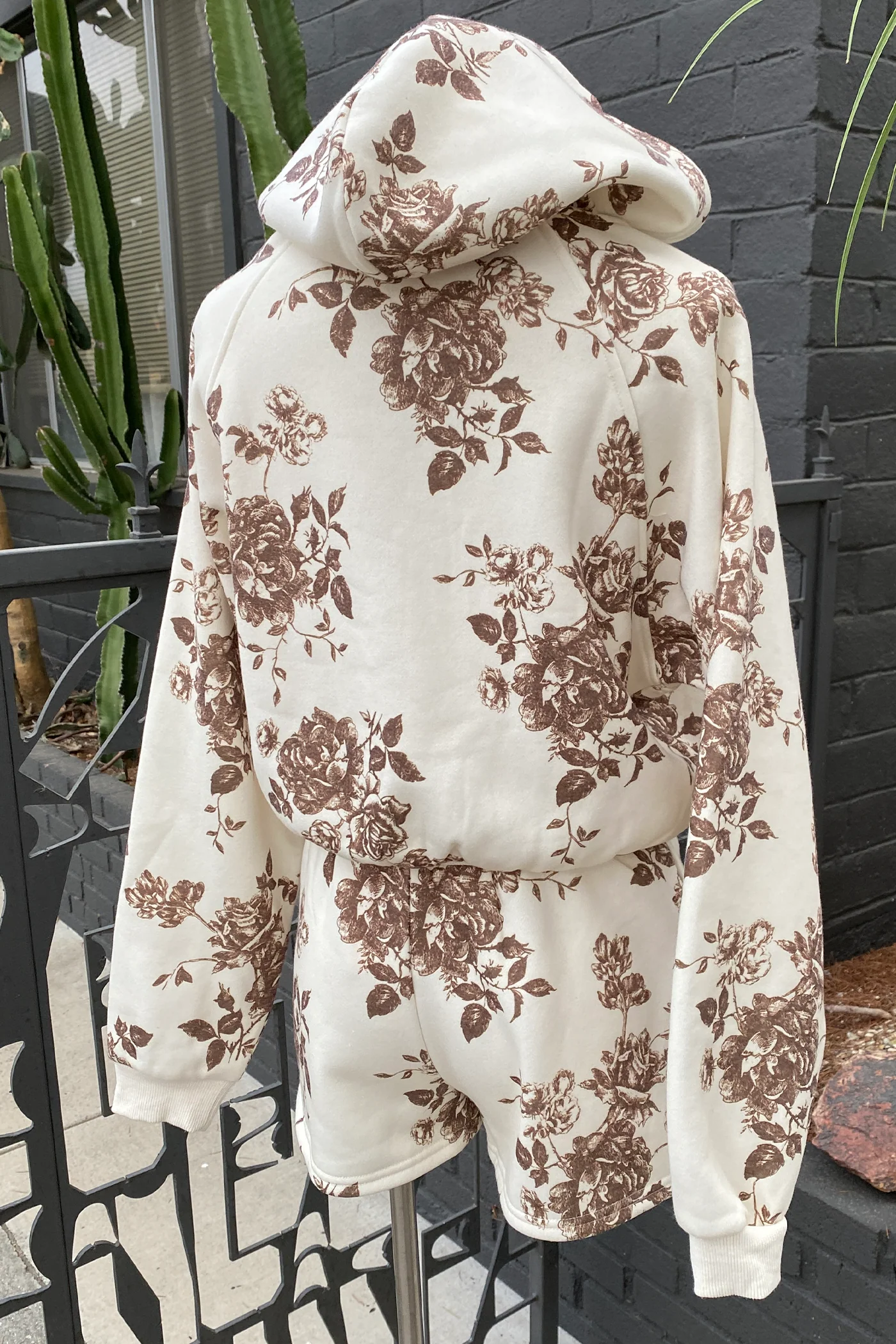 Floral Print Hoodie