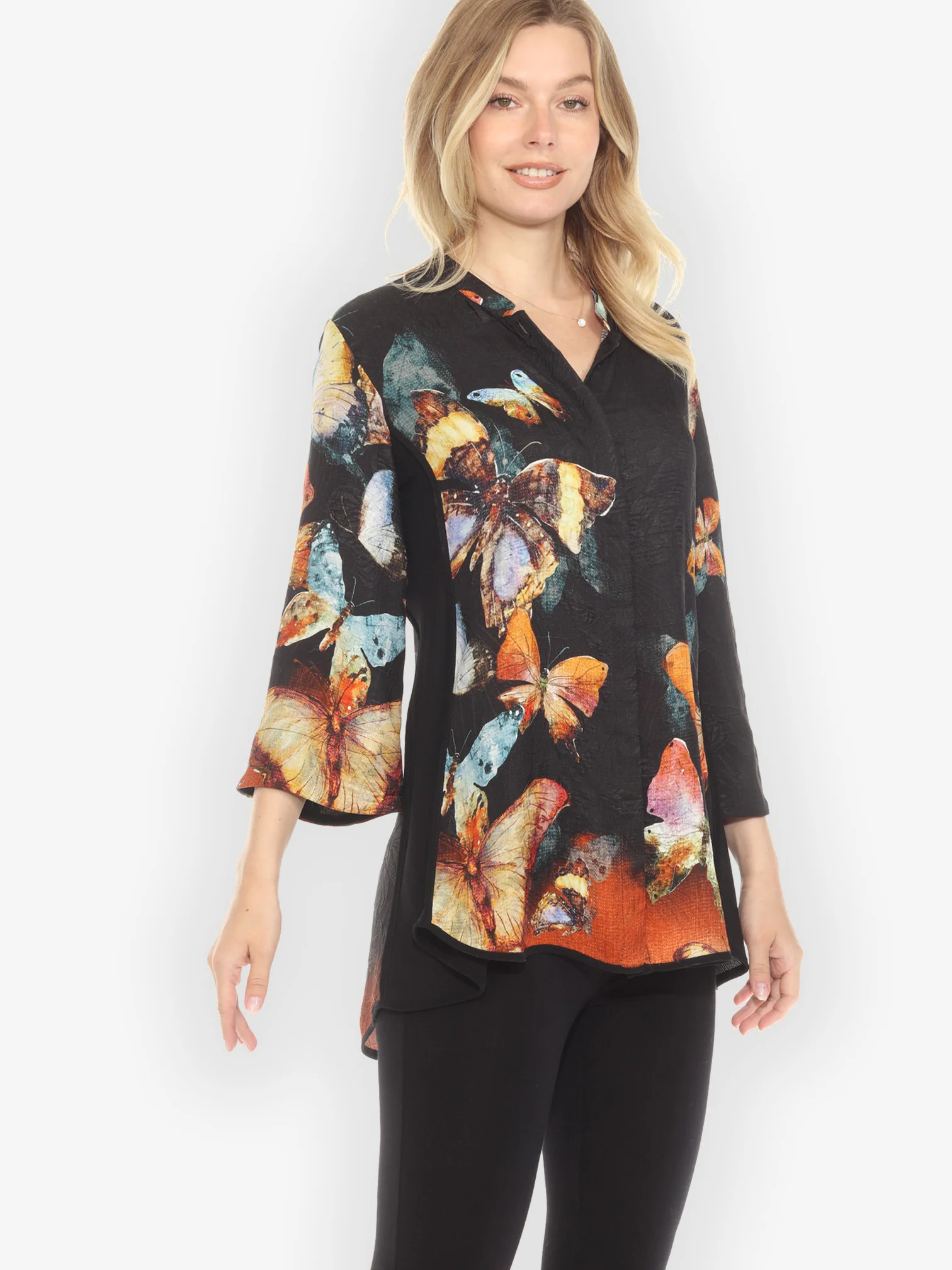 Vintage Butterfly Tummy Tuck Shirt