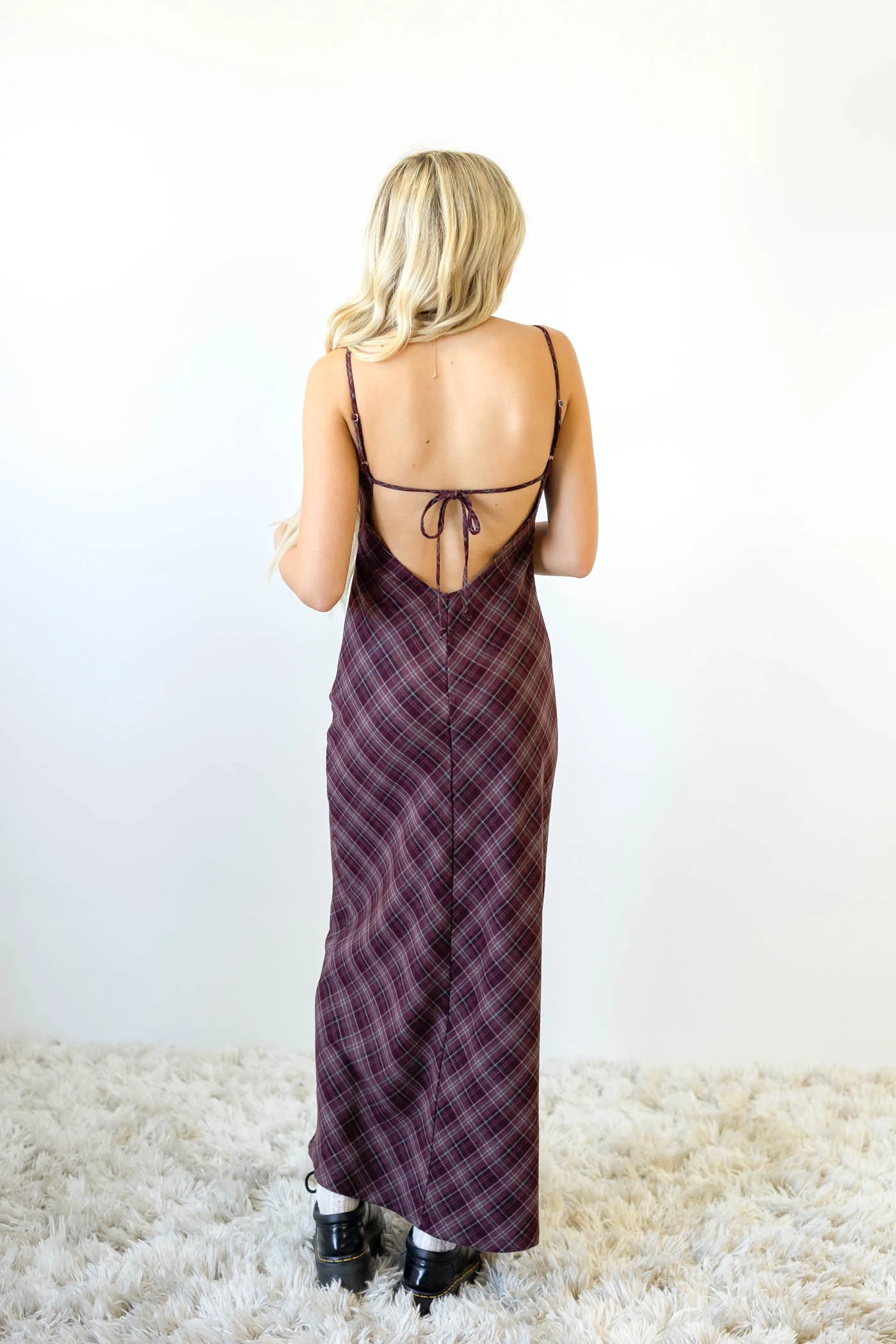 Plaid Maxi Dress