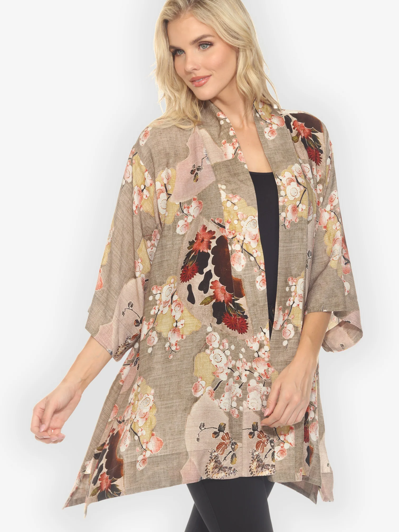 Fans Cherry Blossom Kimono Jacket