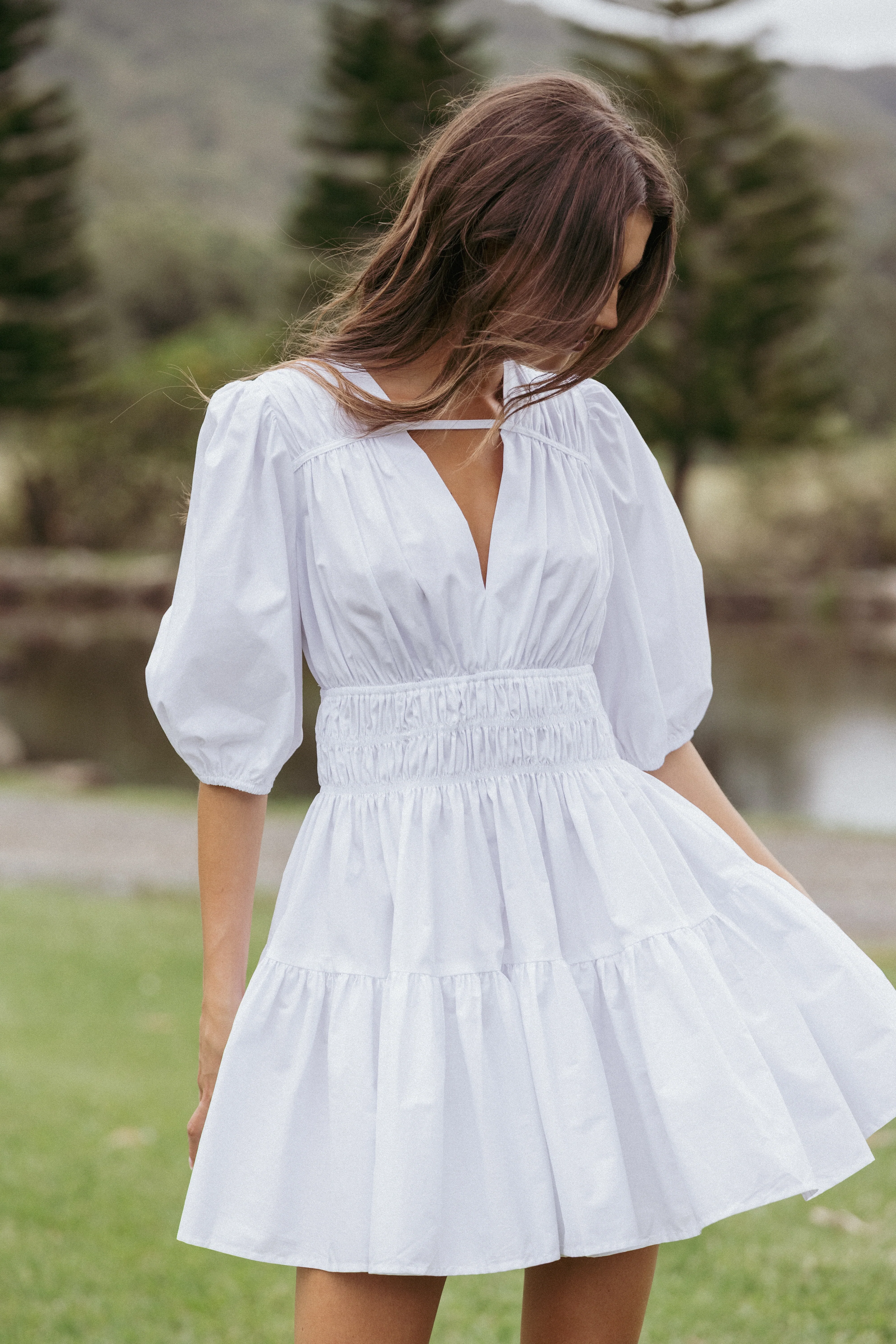 Alessia Mini Dress - White