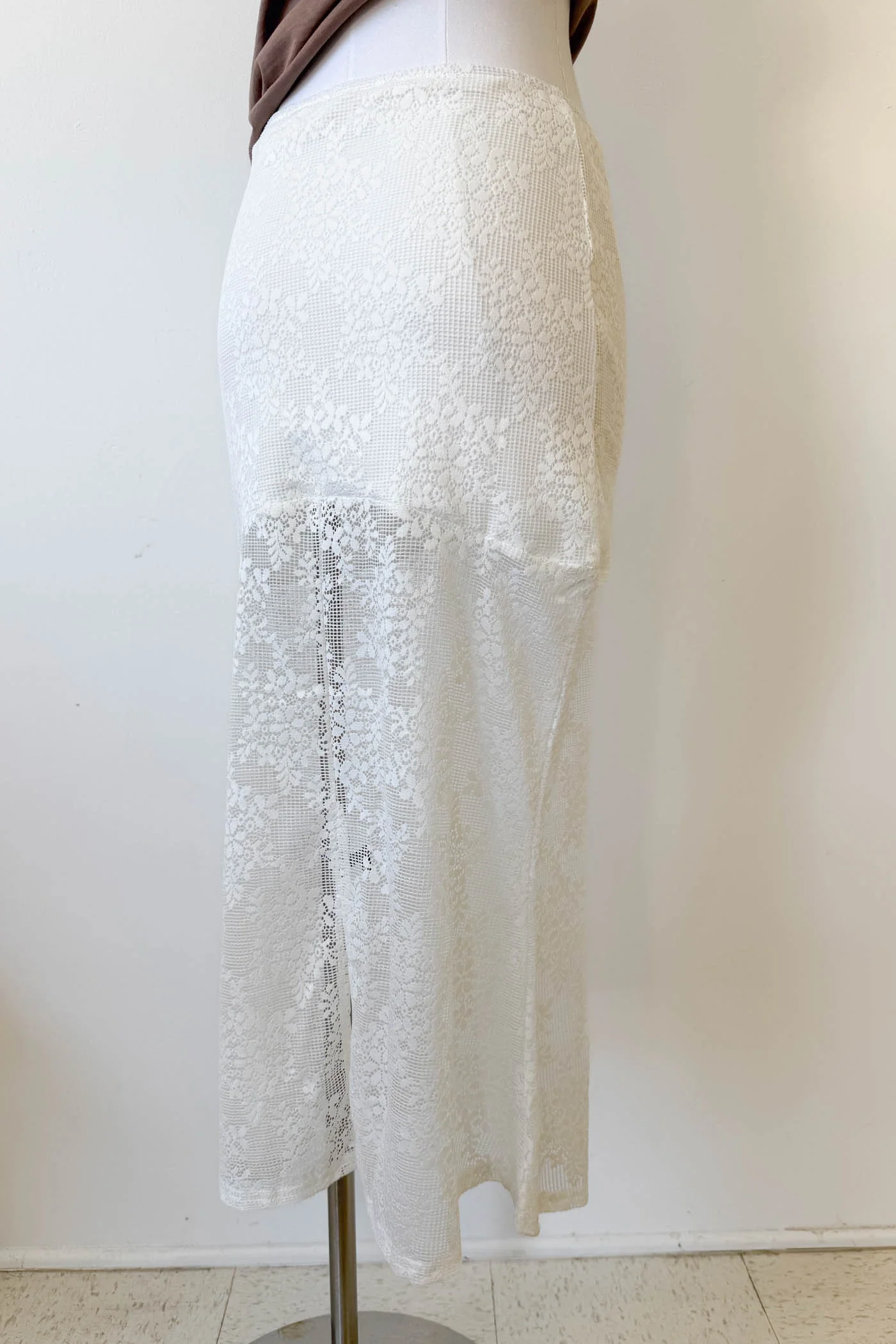 Crochet Lace Midi Skirt