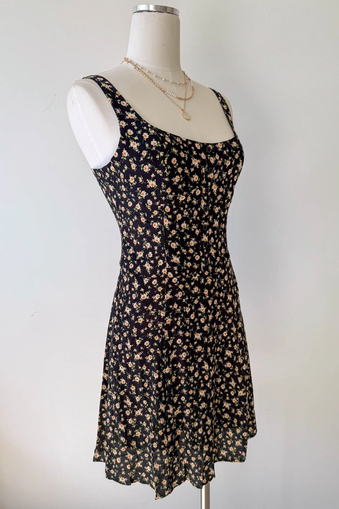 Sleeveless Floral Mini Dress