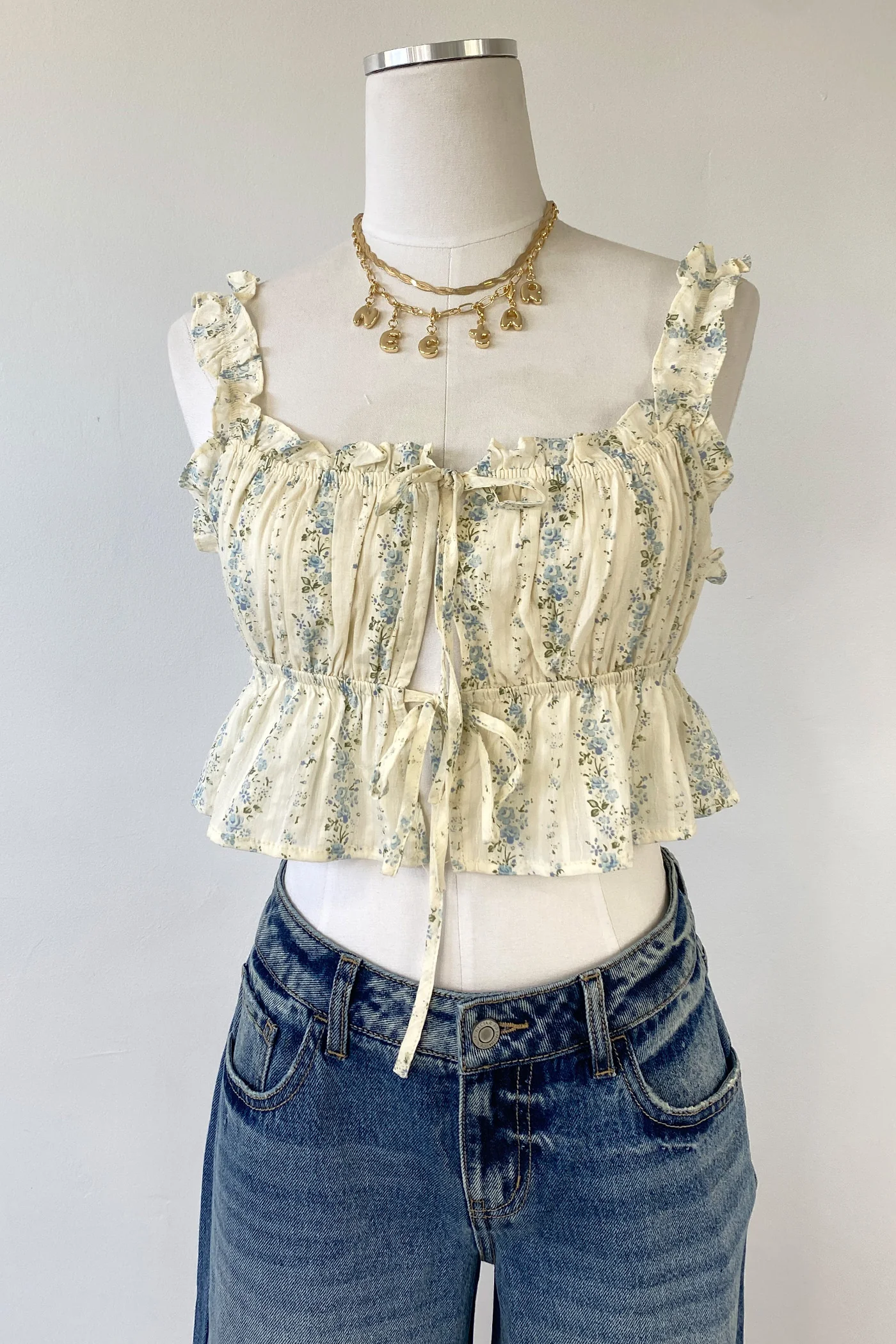 Ruffled Babydoll Top