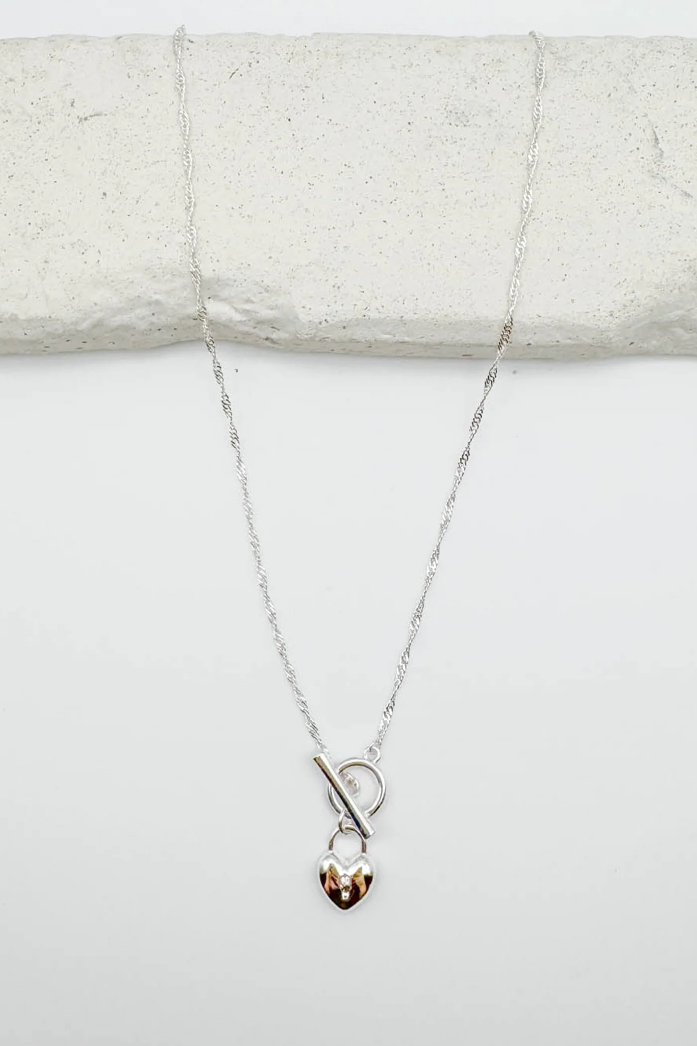 Heart Lock Pendant Necklace