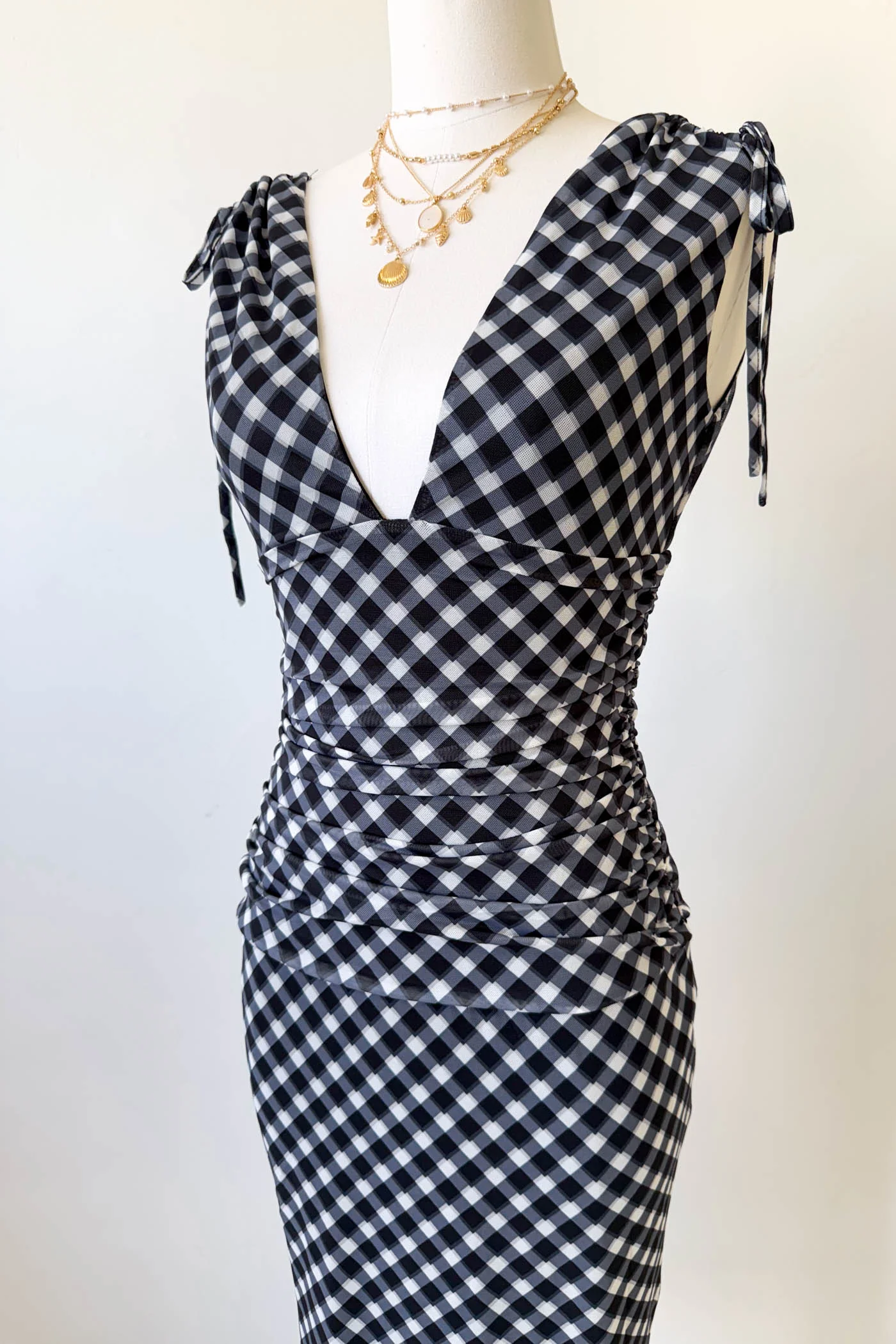 Gingham Maxi Dress