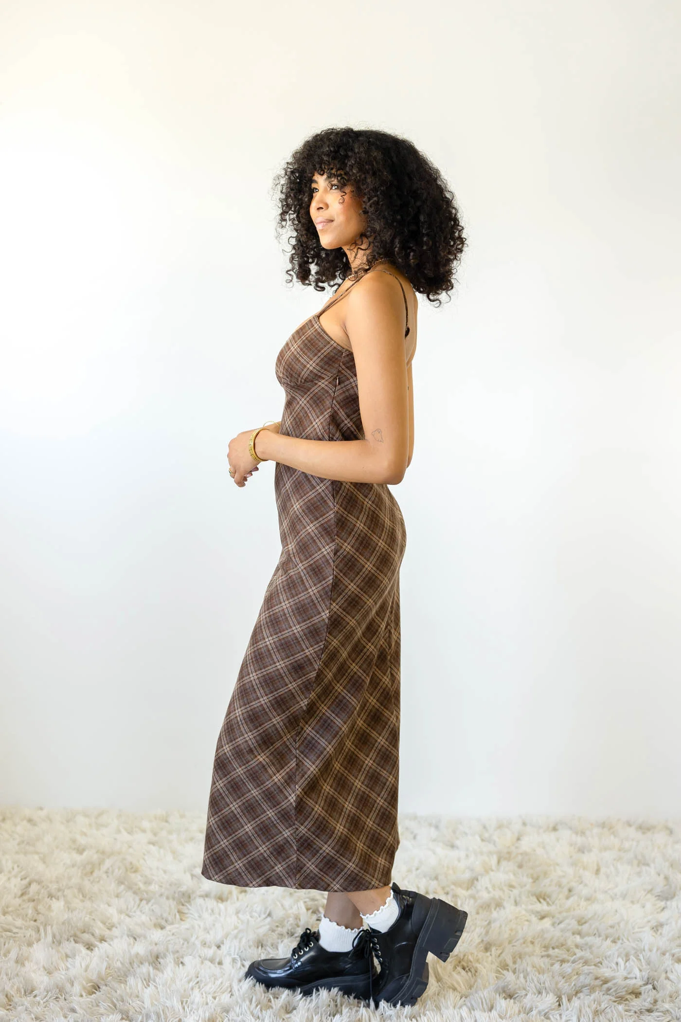 Plaid Maxi Dress