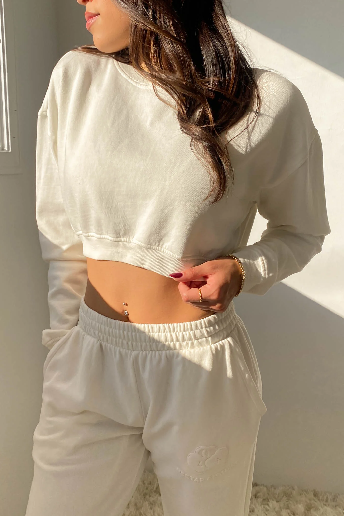 Basic Crop Sweatshirt
