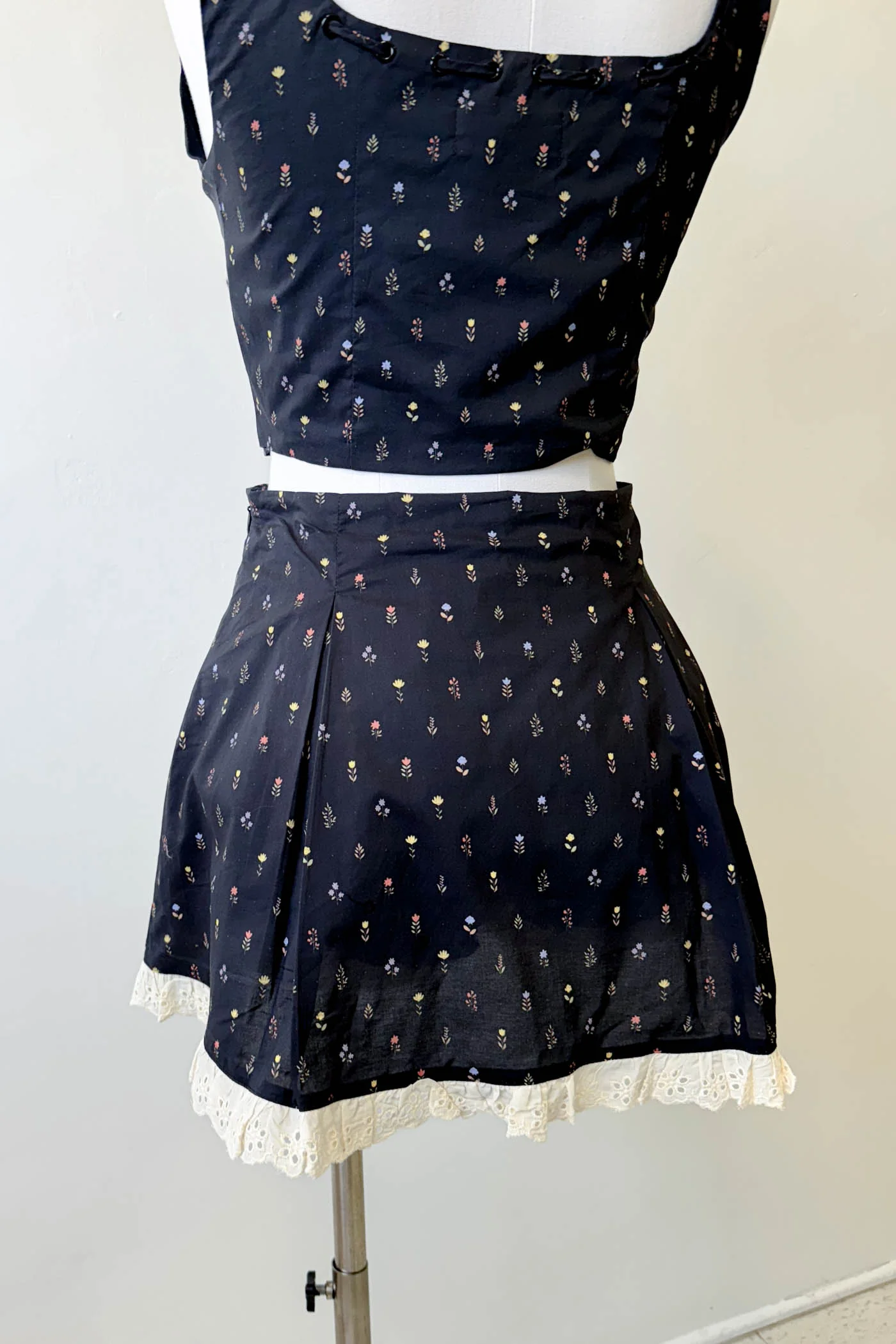 Lacey Layered Mini Skirt