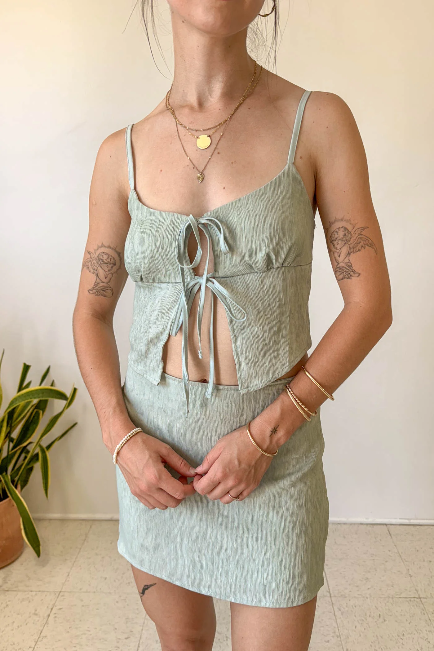 Split Front Cami Top