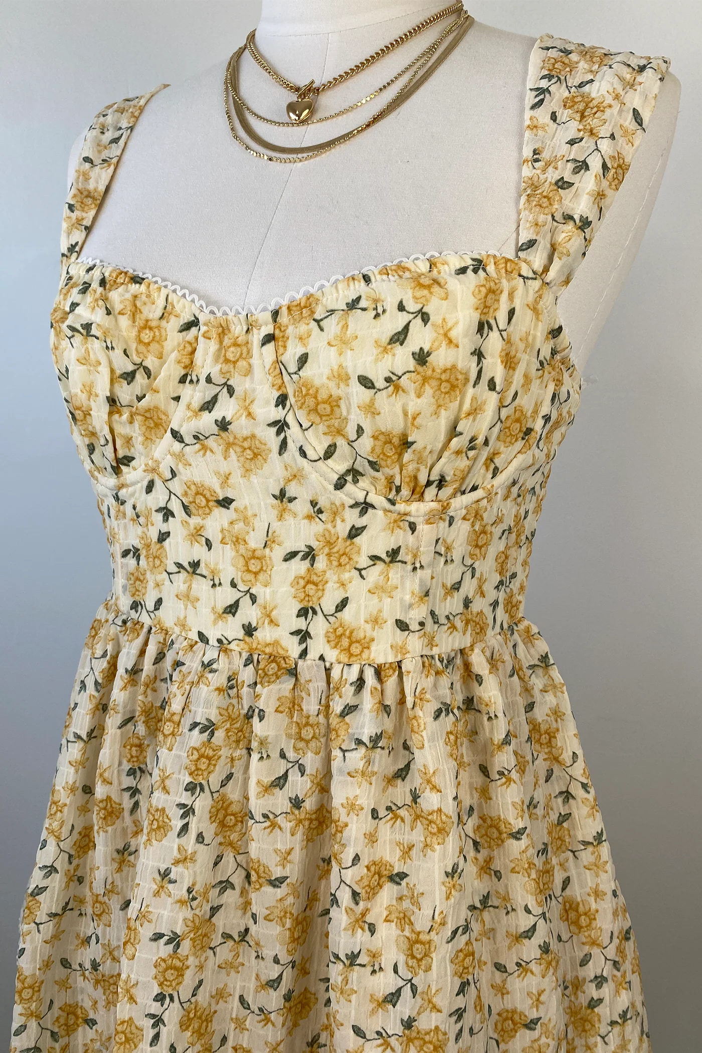 Floral Corset Mini Dress