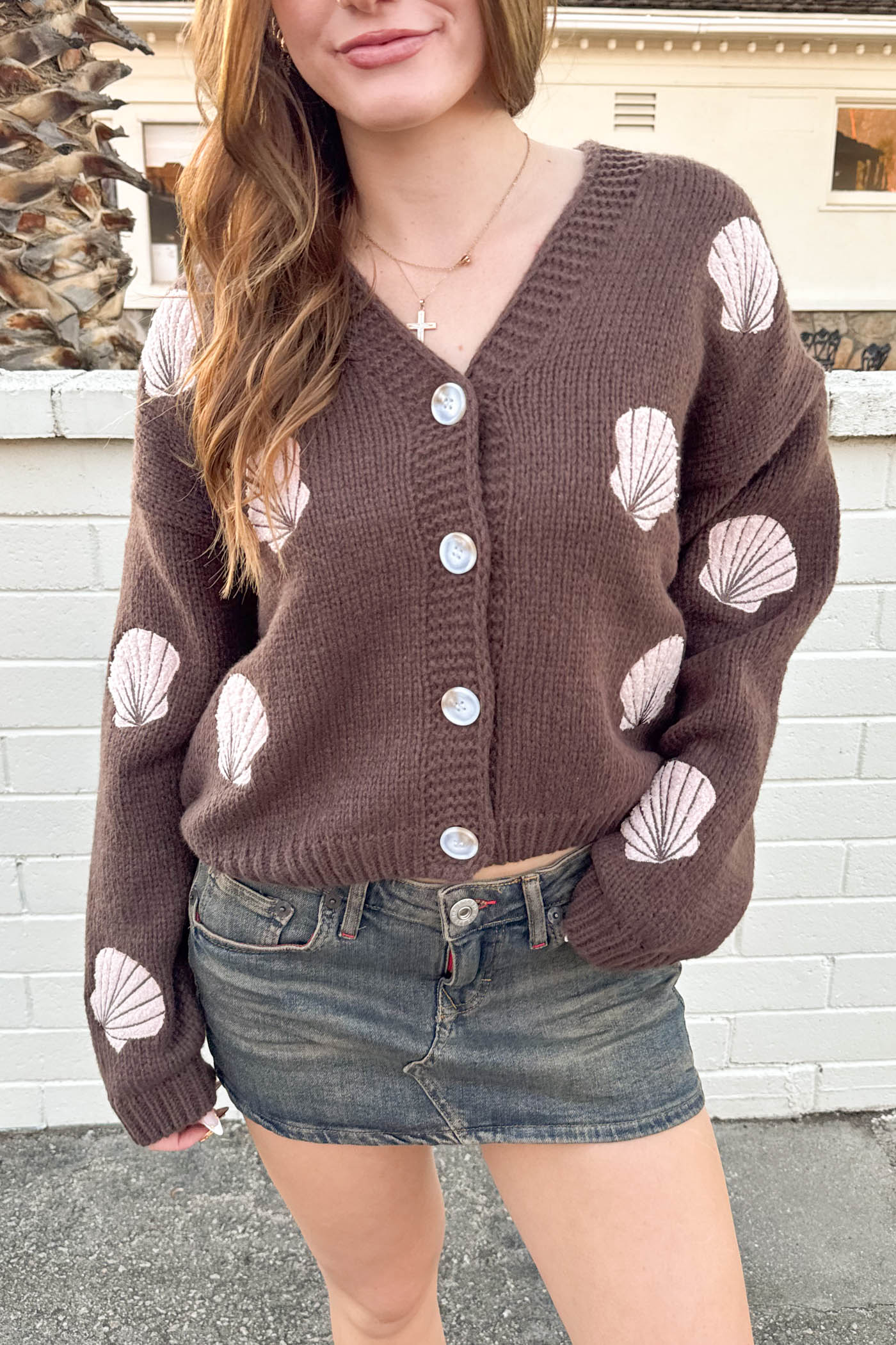 Shell Knit Cardigan