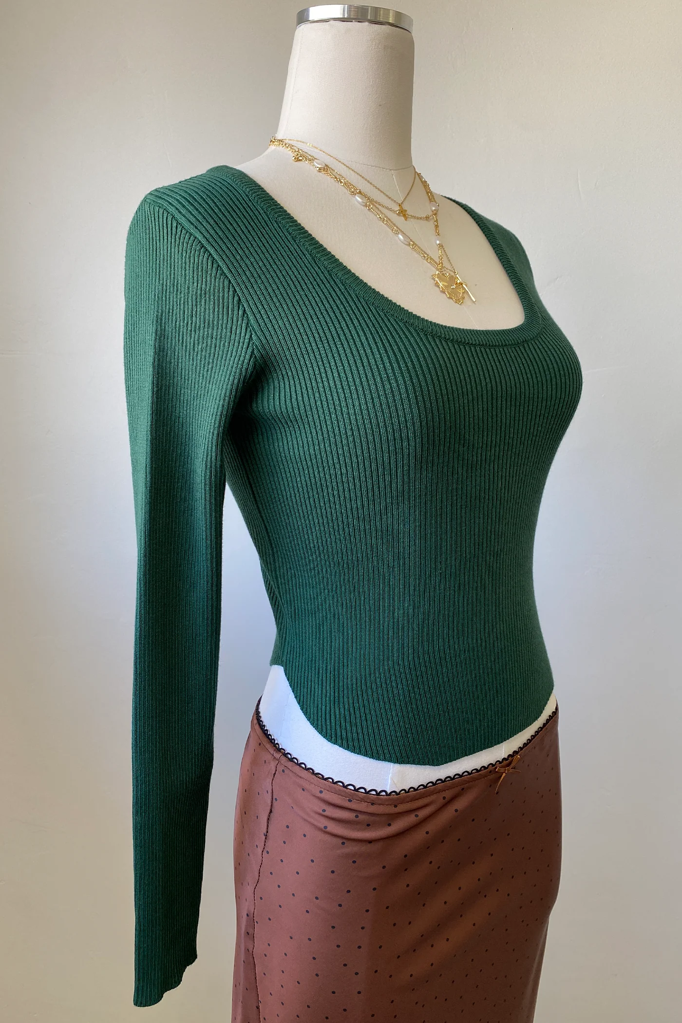 Ribbed Long Sleeve Top