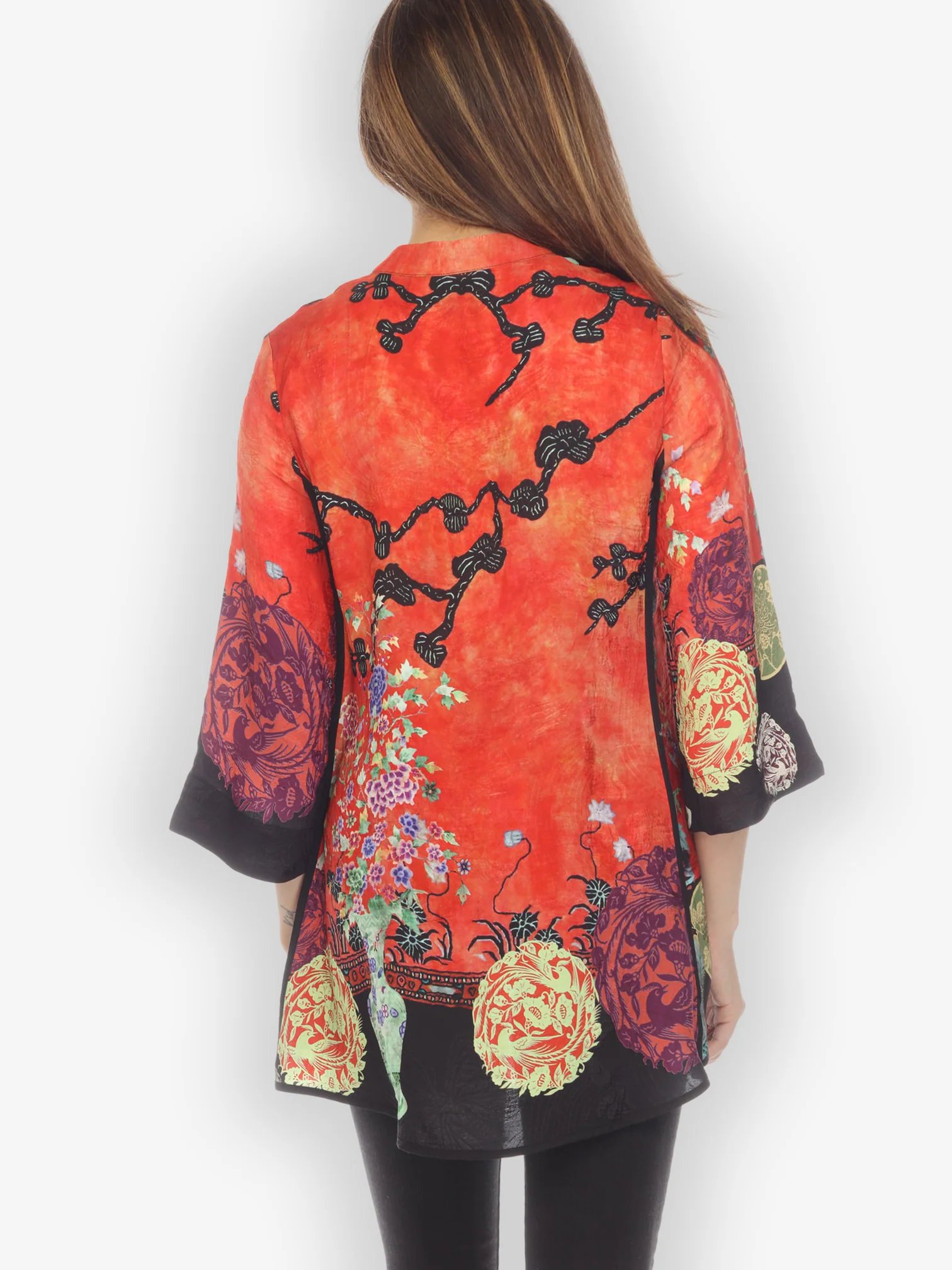Landscape Mono Tree Silk Blouse