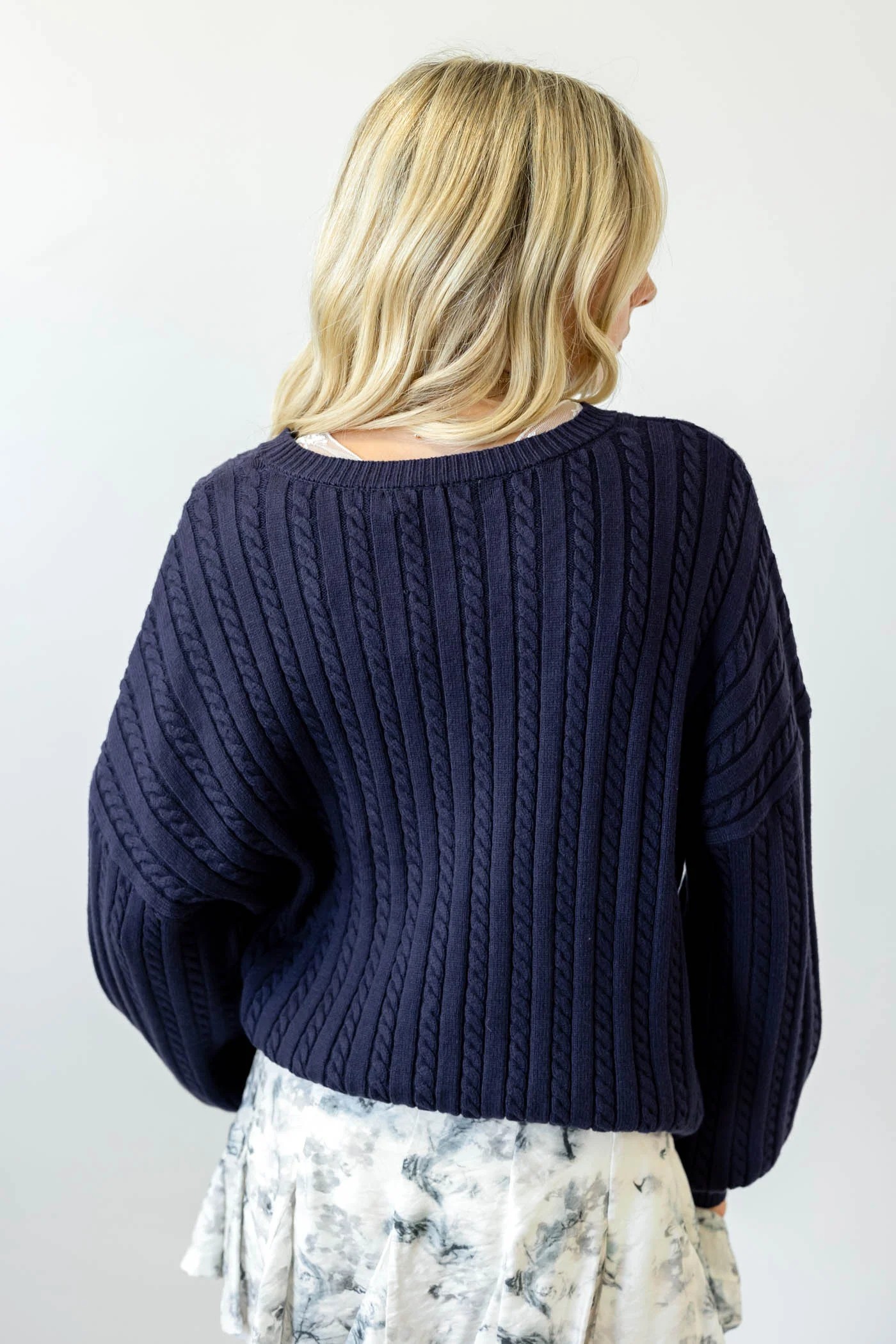 Basic Cable Knit Sweater