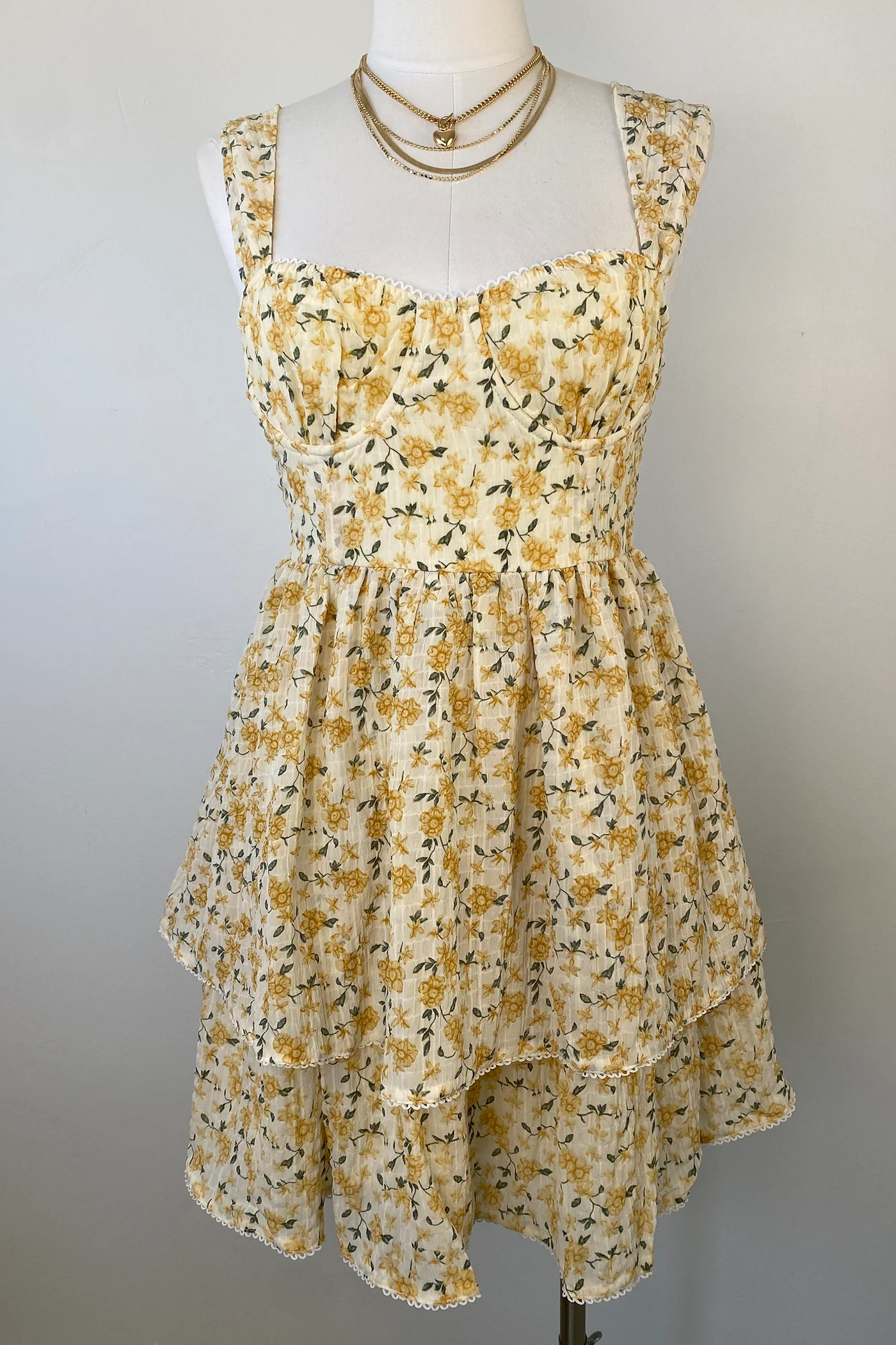 Floral Corset Mini Dress