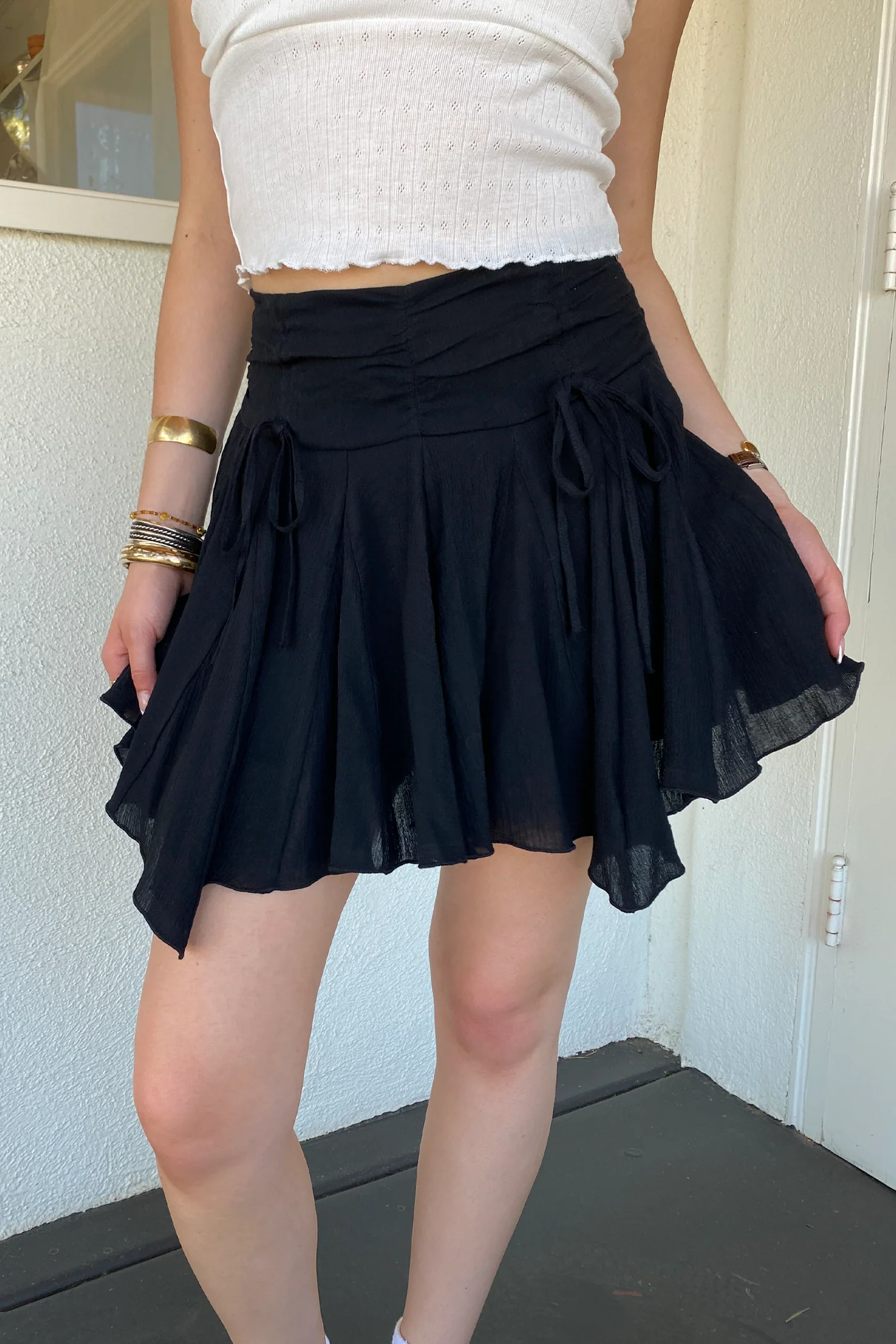 Ruffle Mini Skirt by For Good