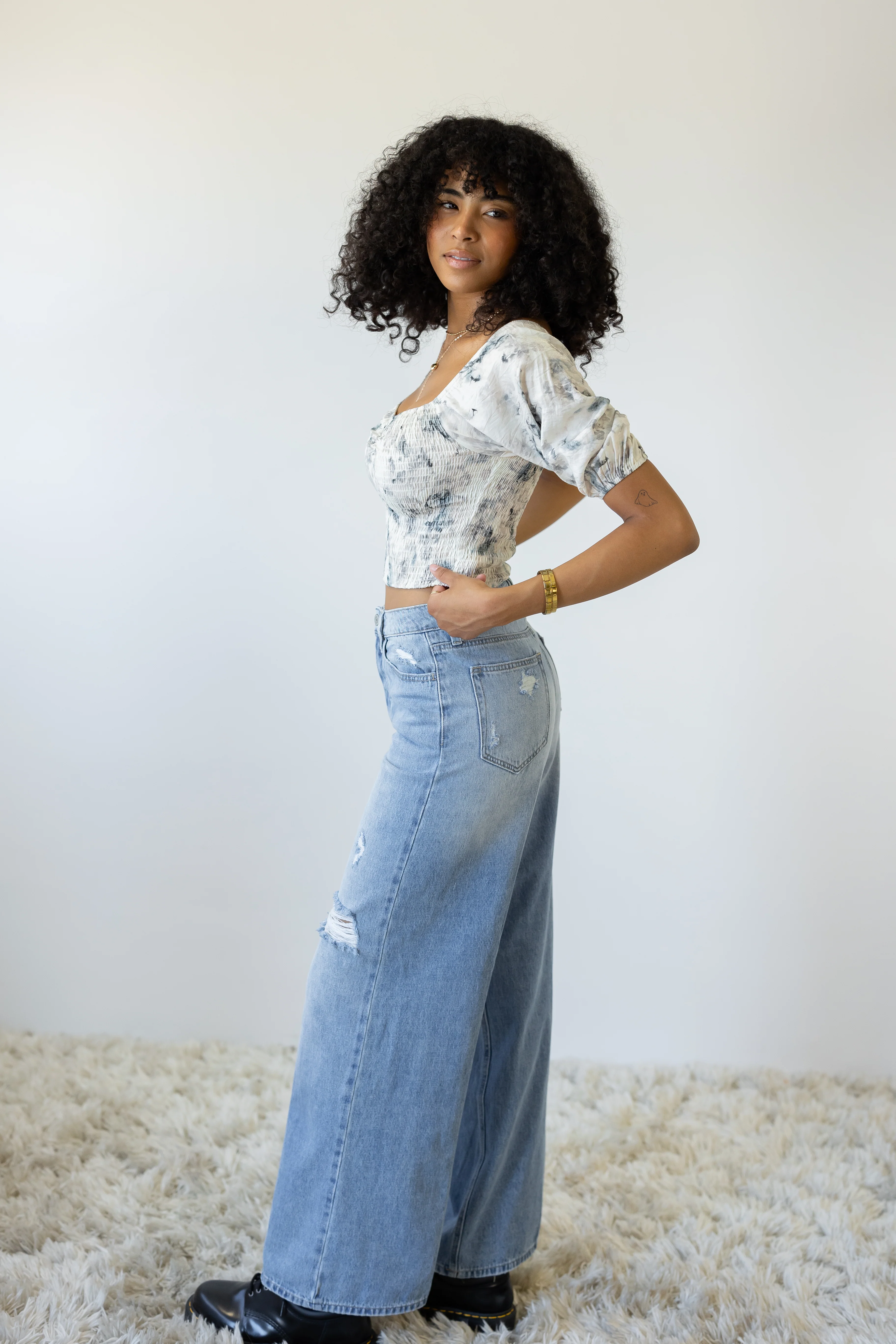 Nectar Premium Denim: The Olivine Wide Leg Jeans