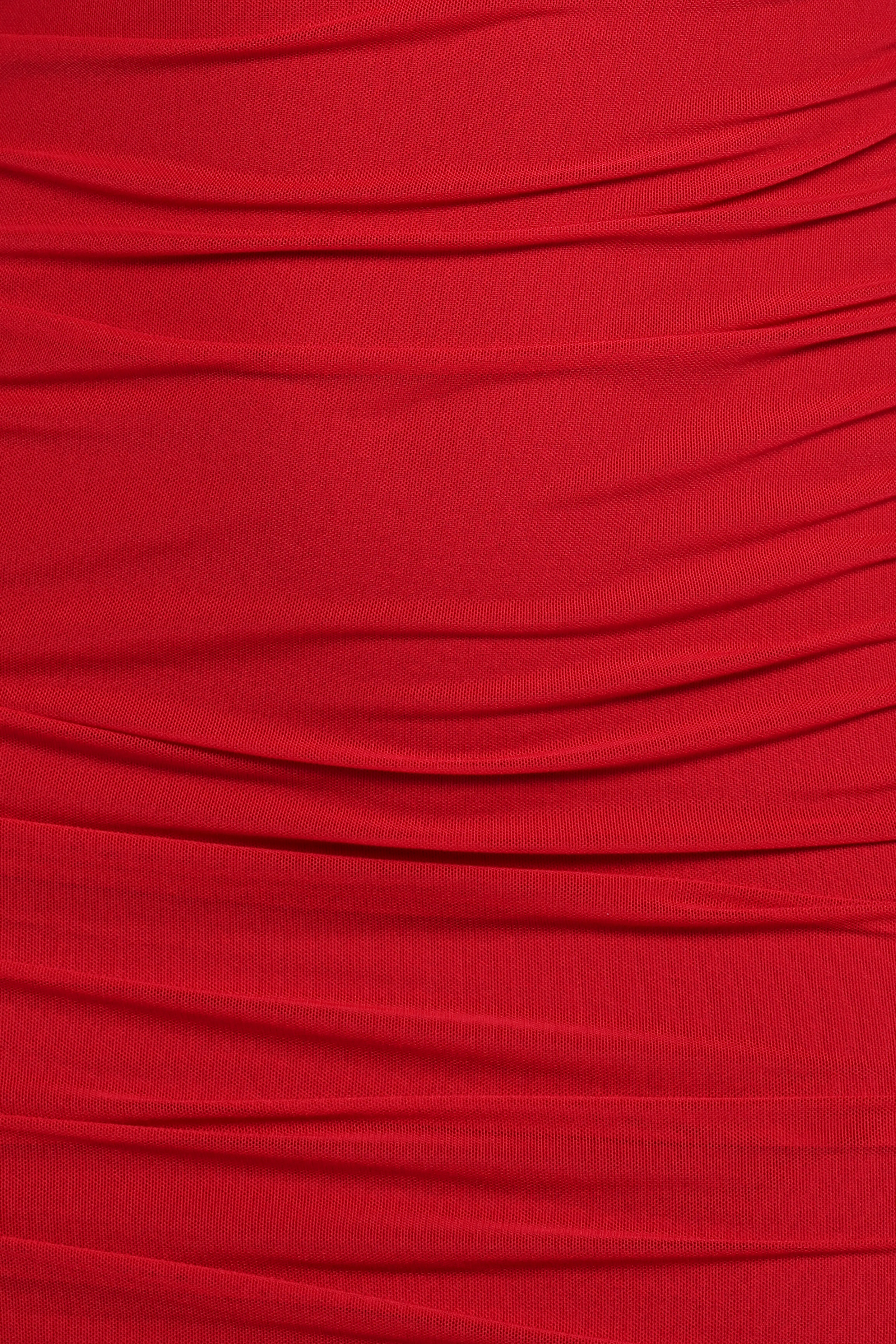 Austin Long Sleeve Mini Dress - Red