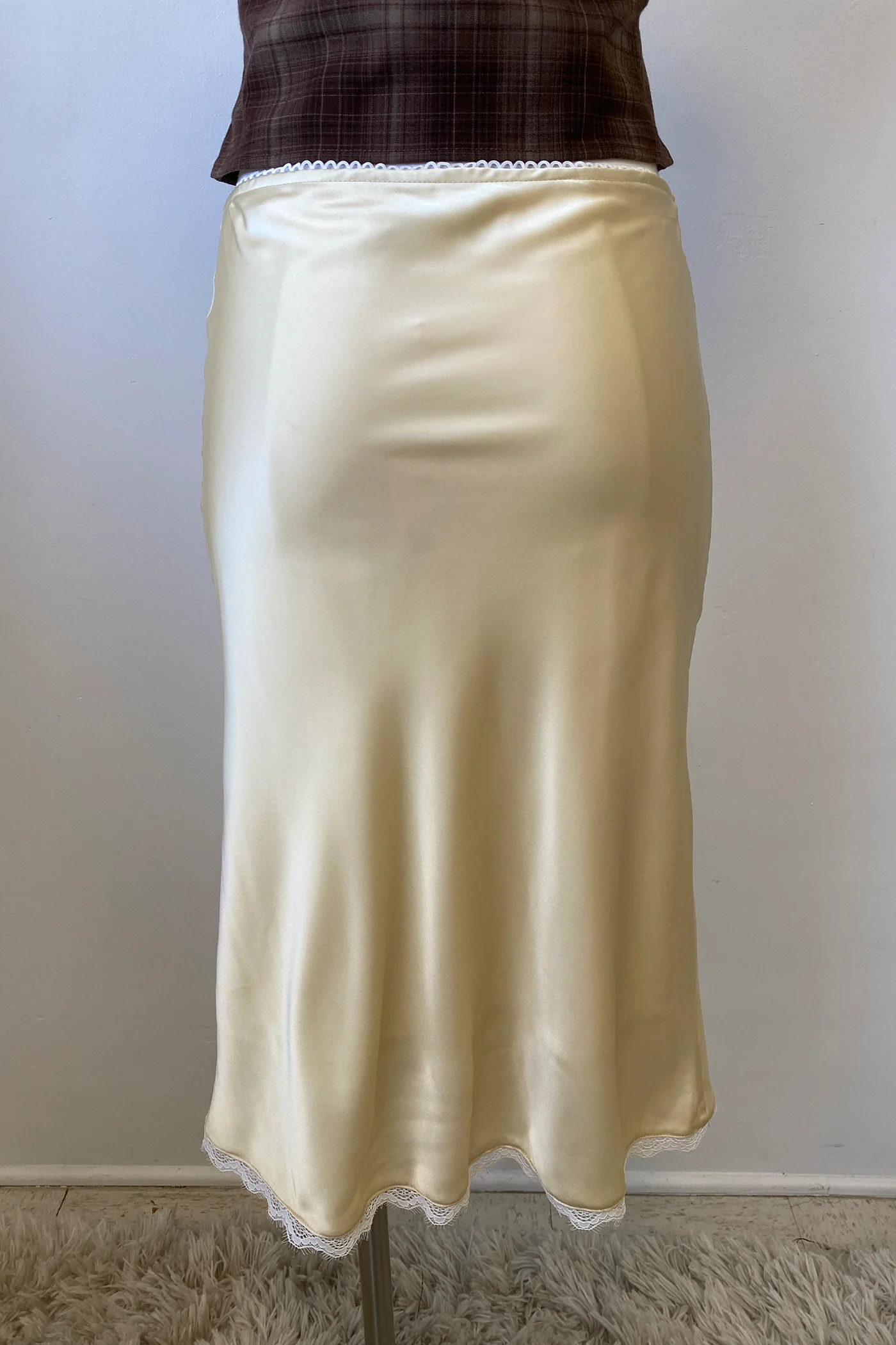 Satin Midi Skirt