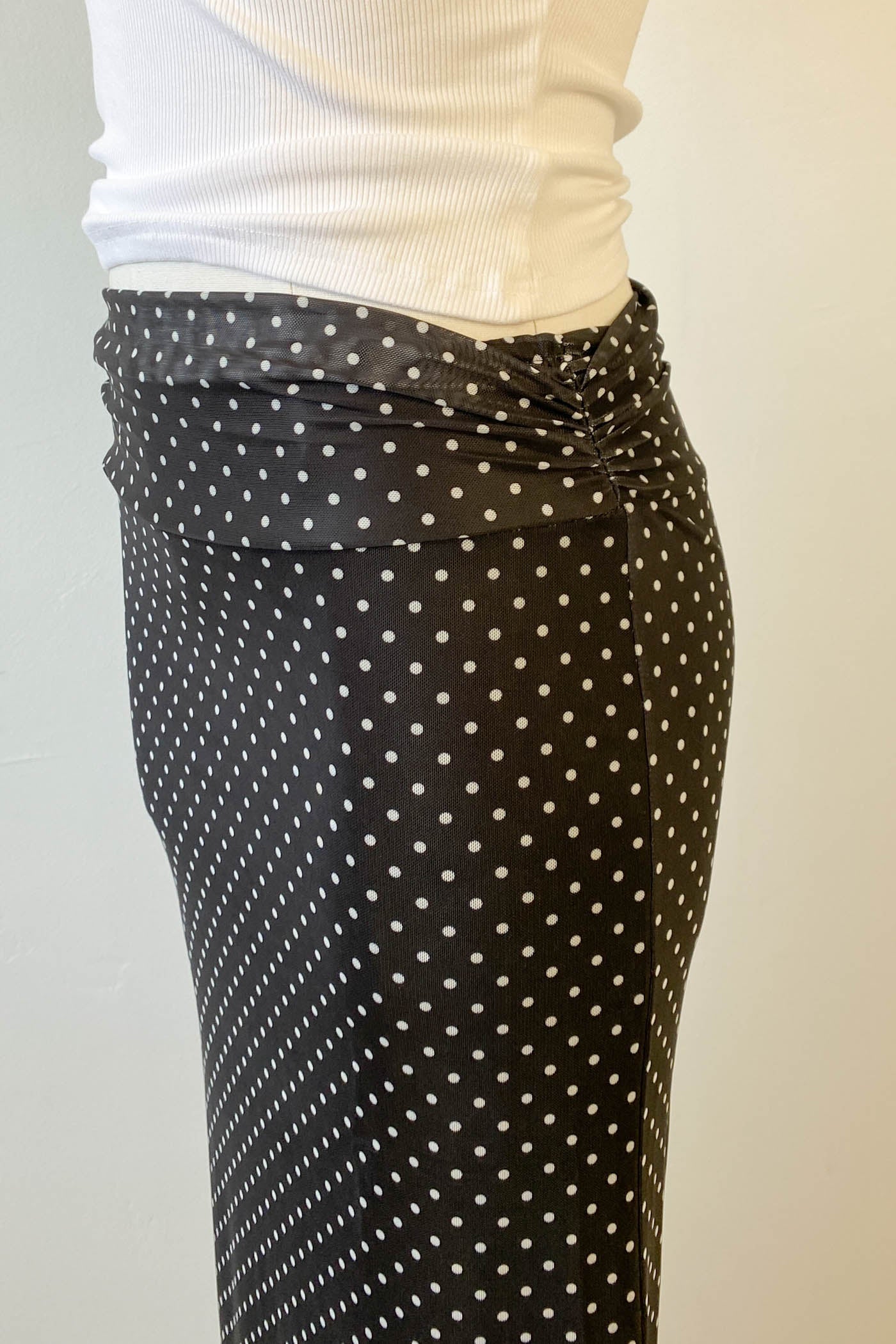 Swiss Dot Midi Skirt