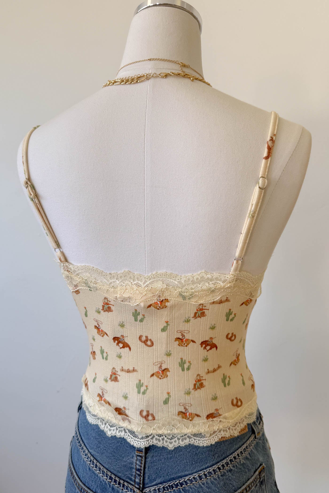 Western Print Cami Top