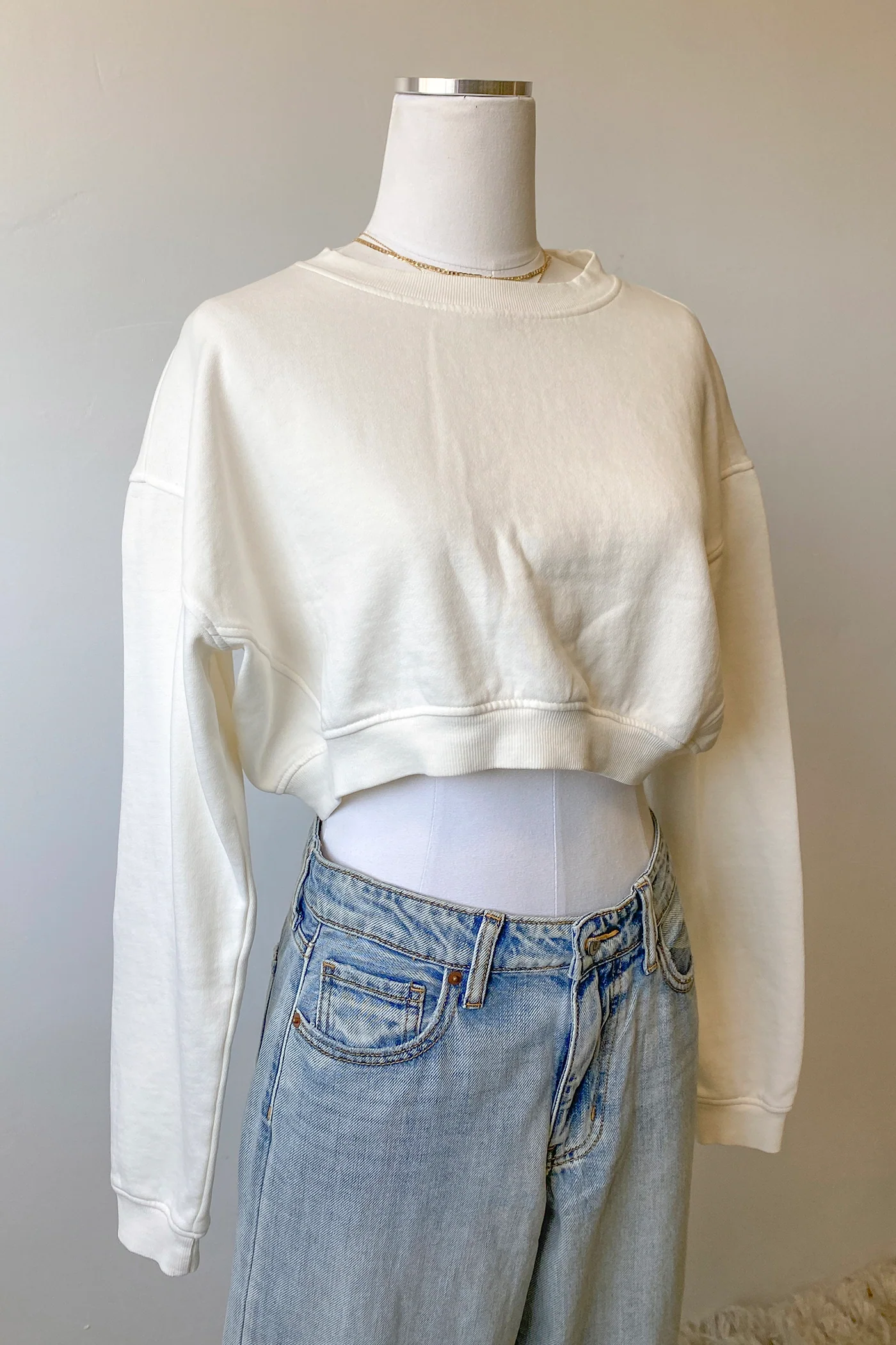 Basic Crop Sweatshirt