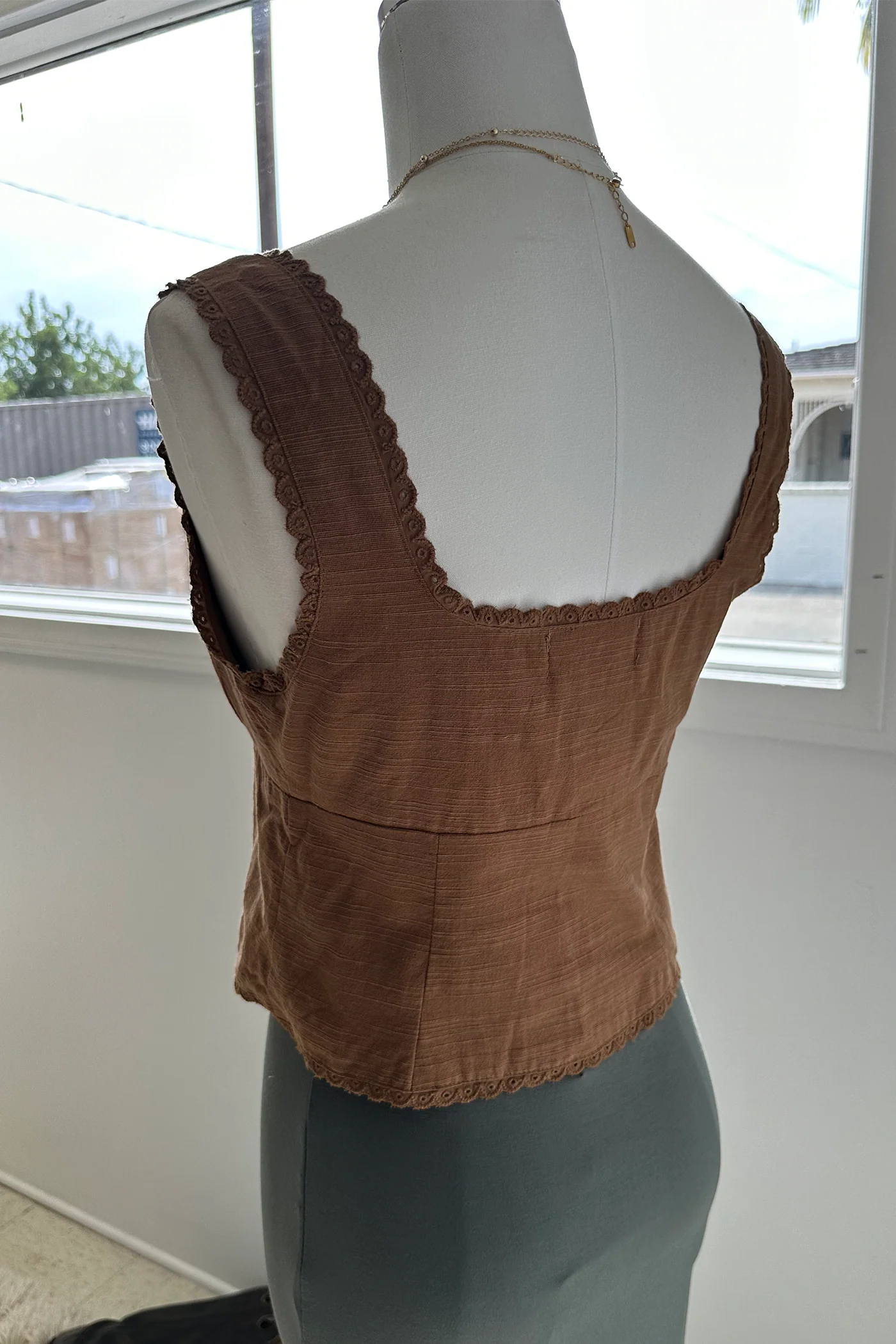 Split Front Sleeveless Top