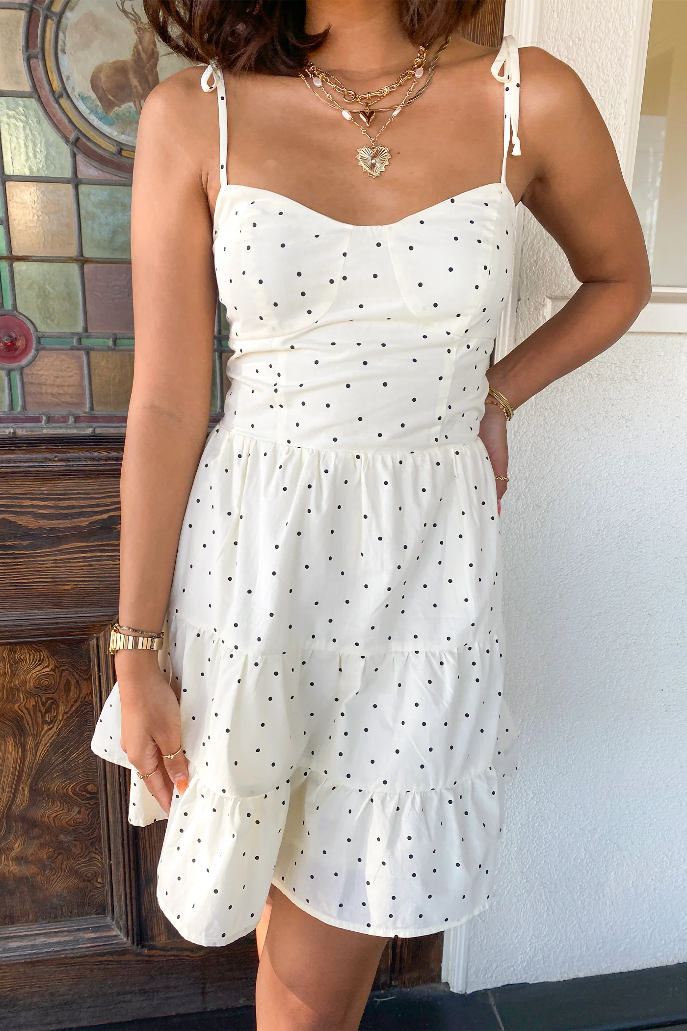 Swiss Dot Mini Dress
