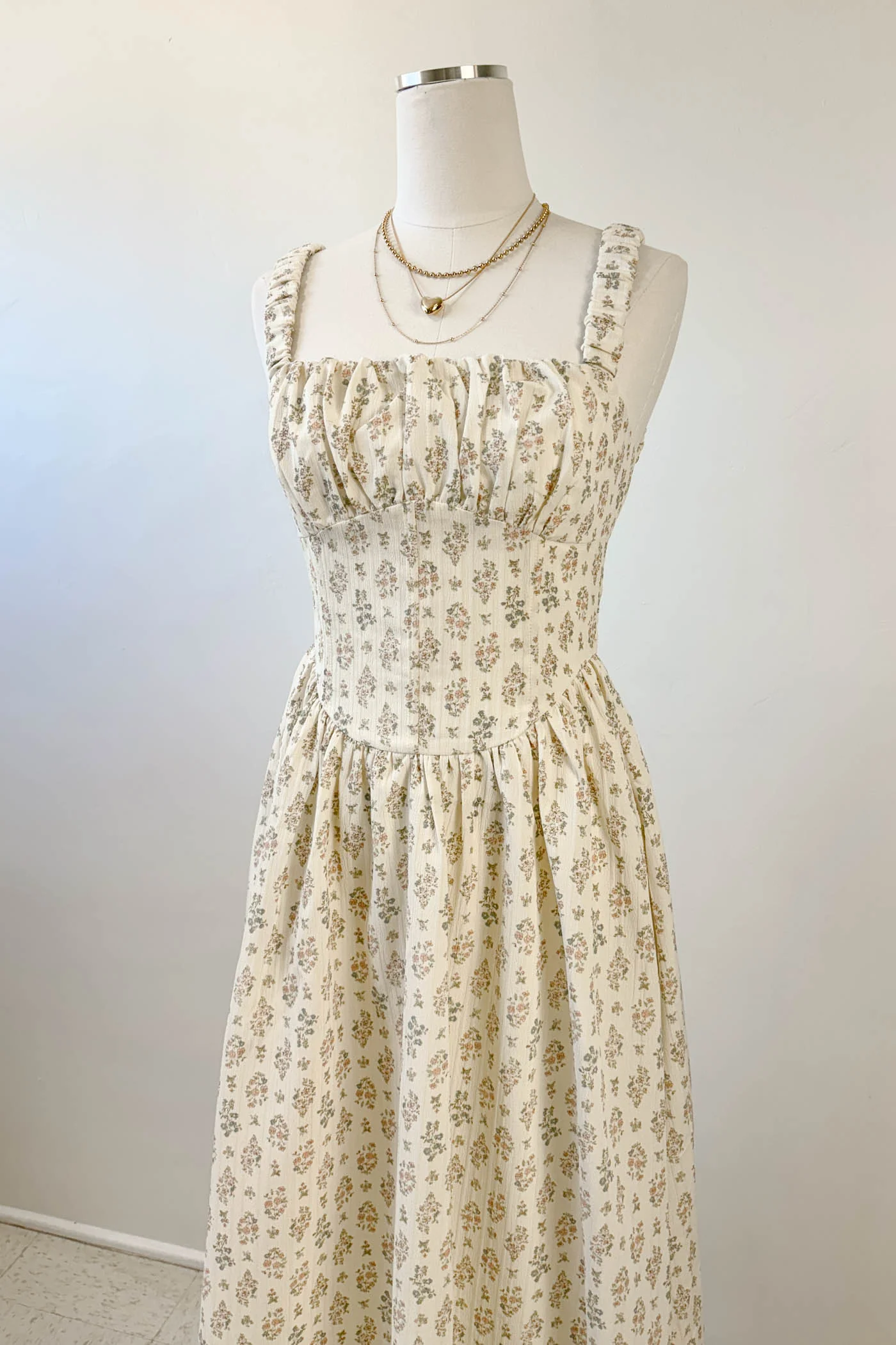 Sleeveless Floral Midi Dress