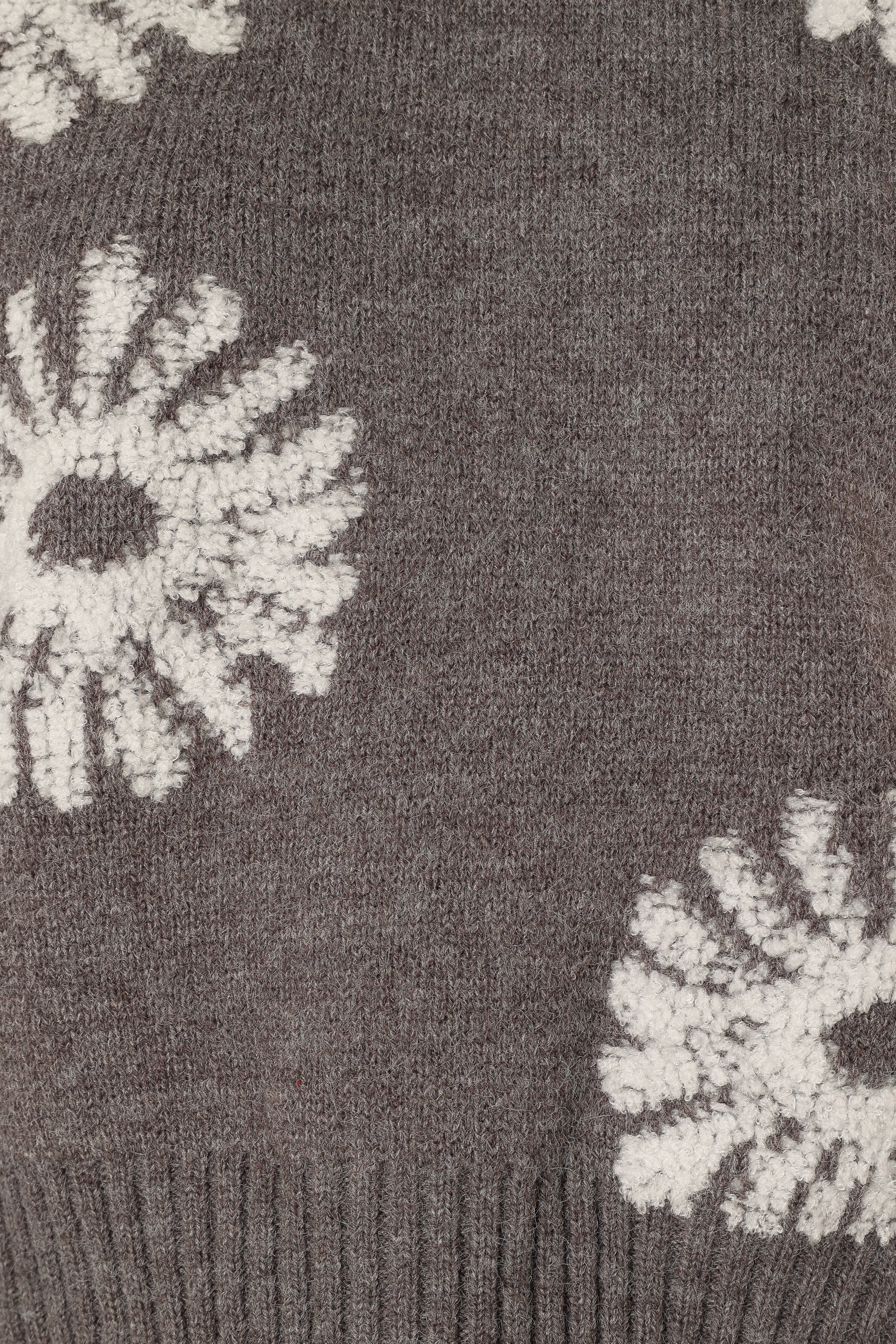 Chandler Knit Sweater - Grey White