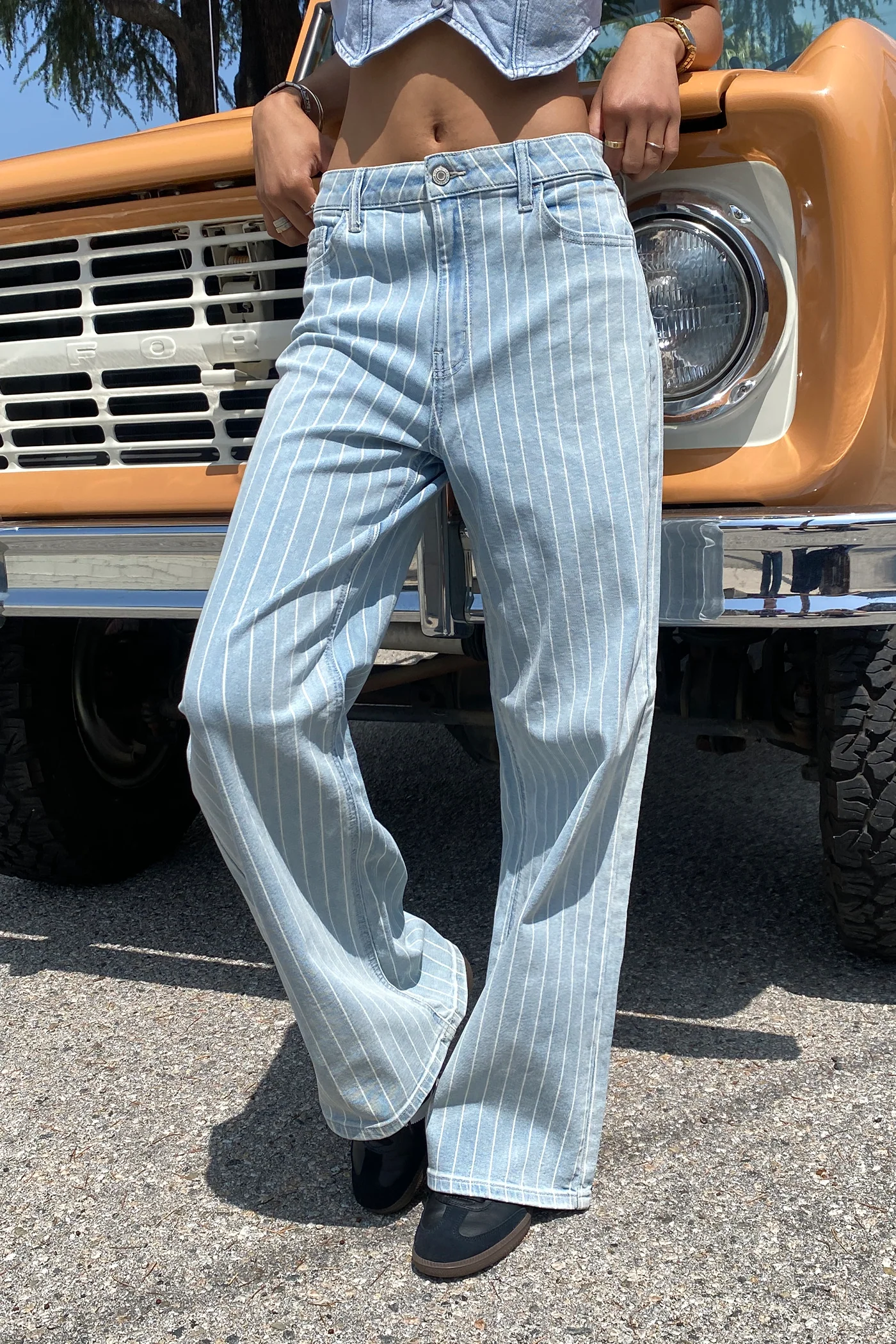 Nectar Premium Denim: Striped Baggy Jeans