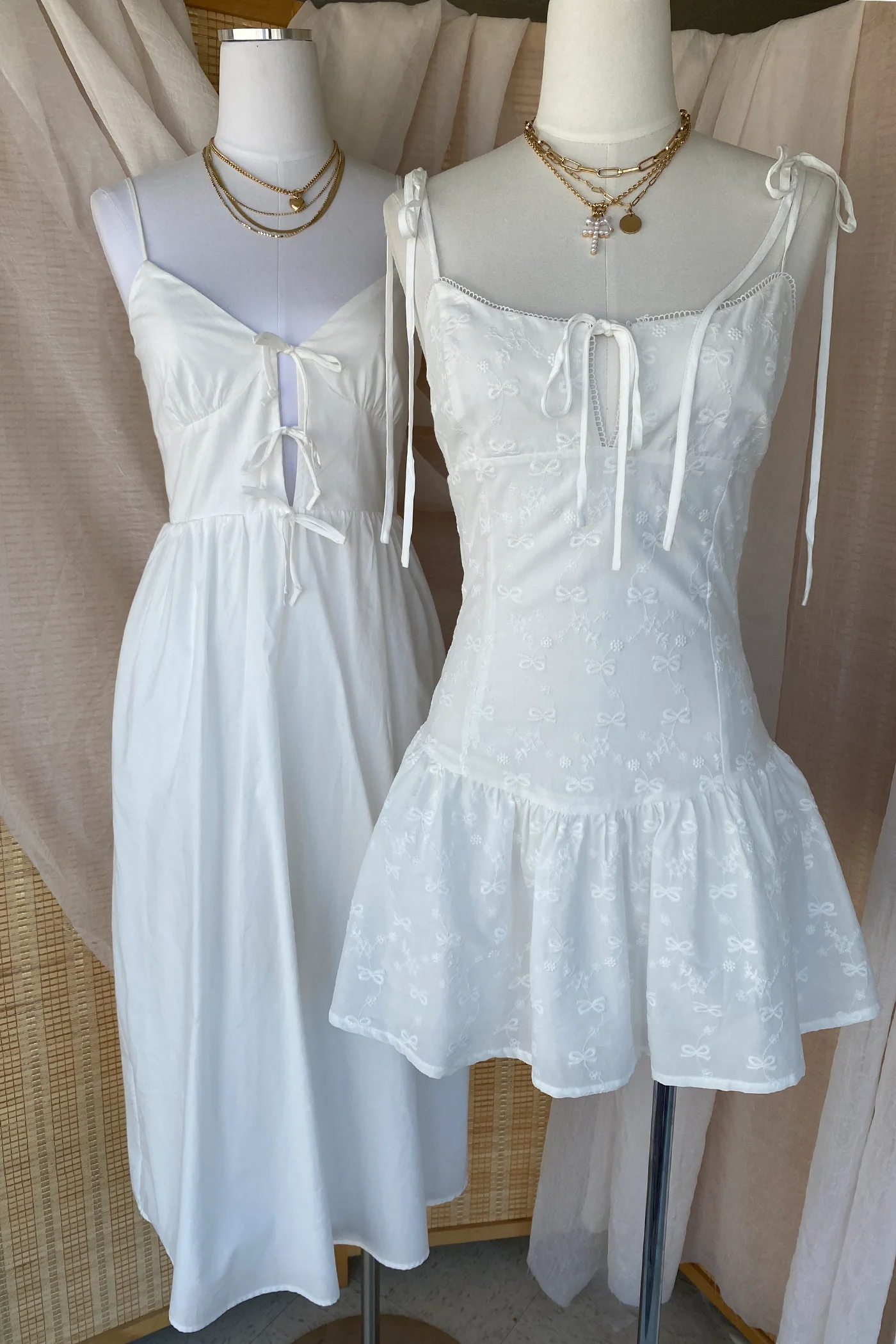 Embroidered Cami Mini Dress