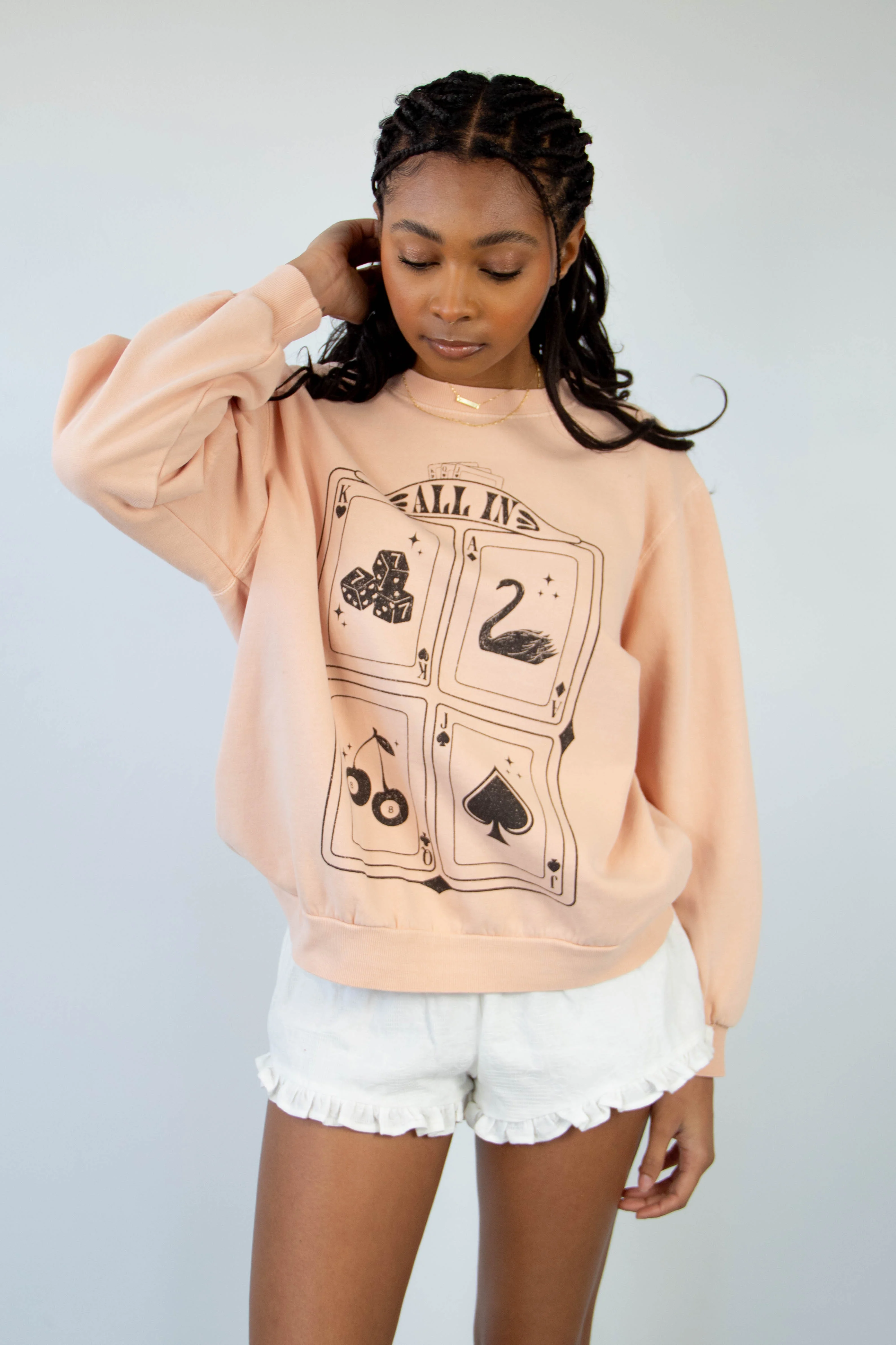 All In Graphic Crew Sweatshirt