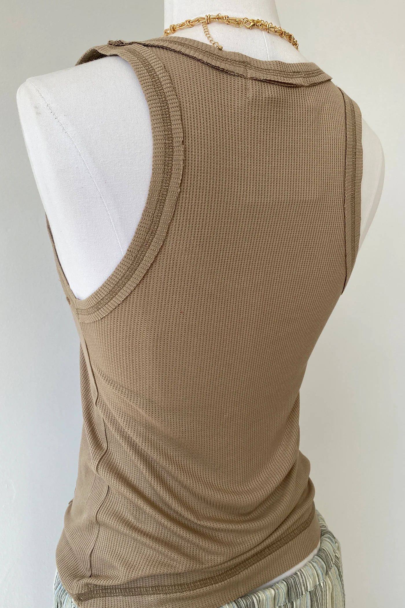 Seamed Sleeveless Top