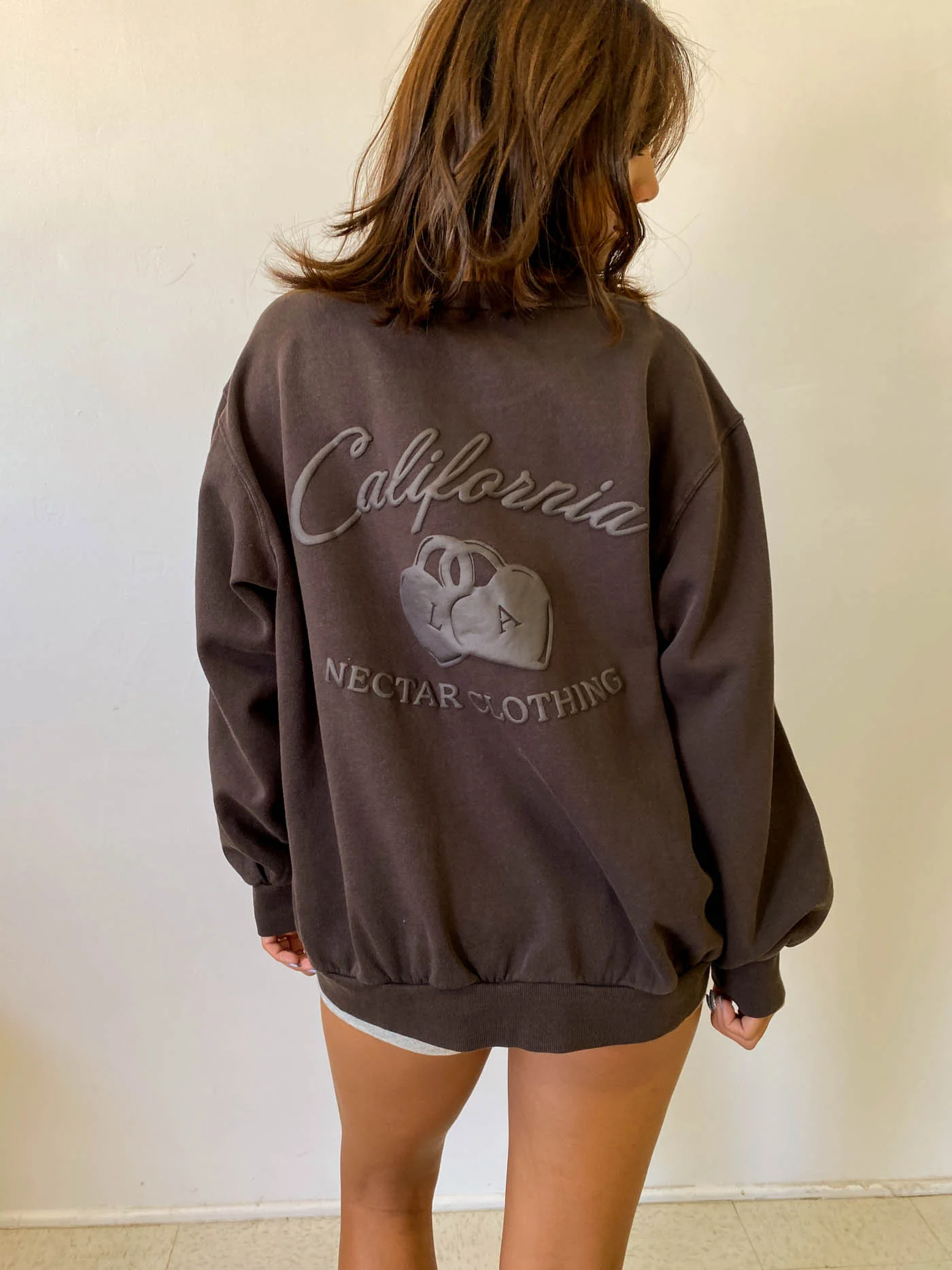 Locket Puff Print Graphic Sweatshirt