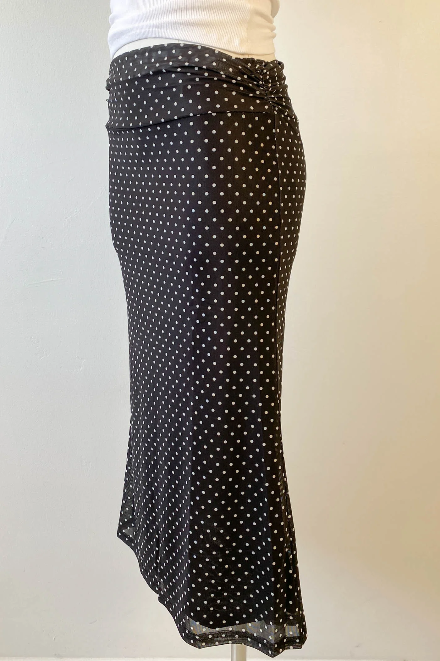 Swiss Dot Midi Skirt