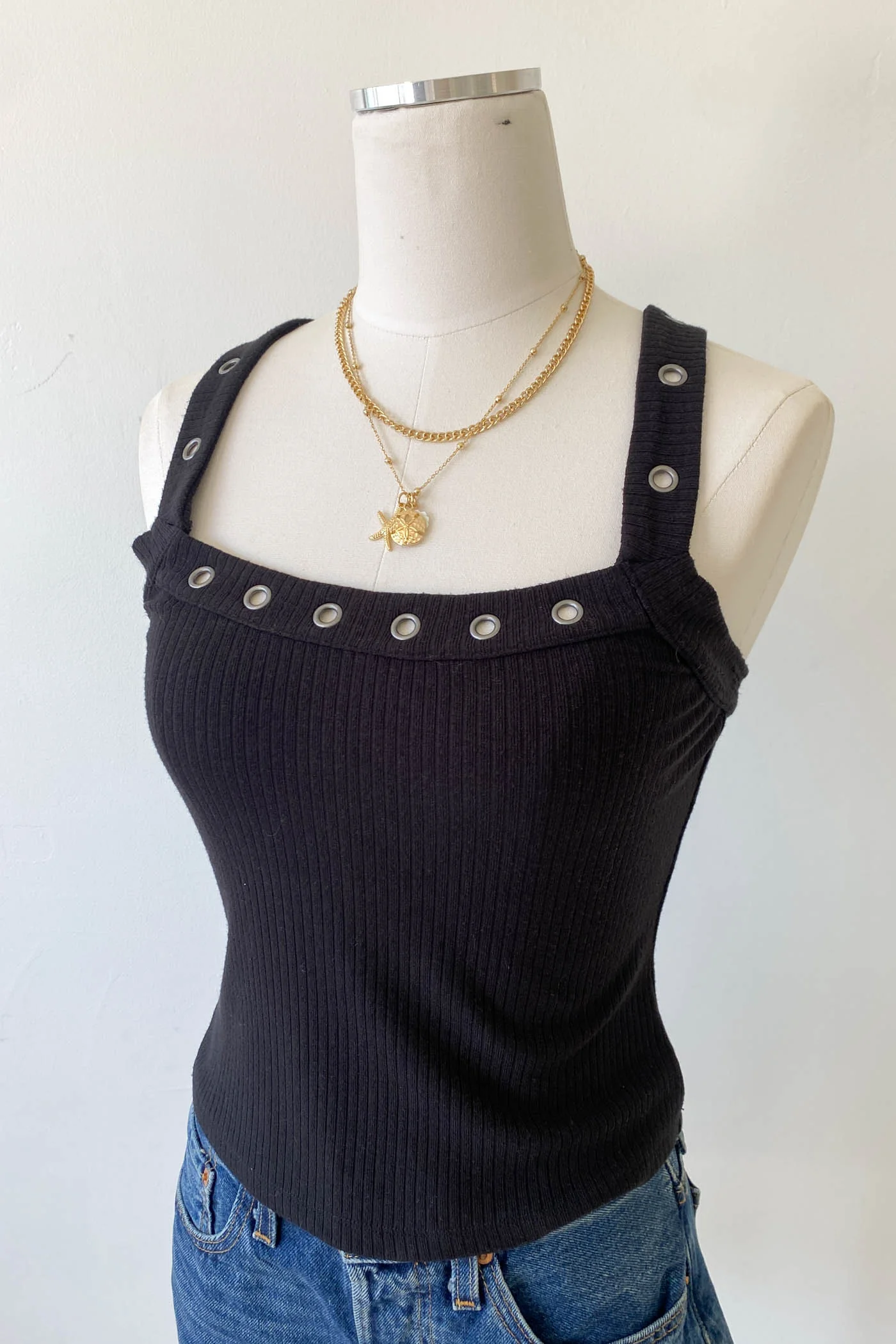 Grommet Tank Top