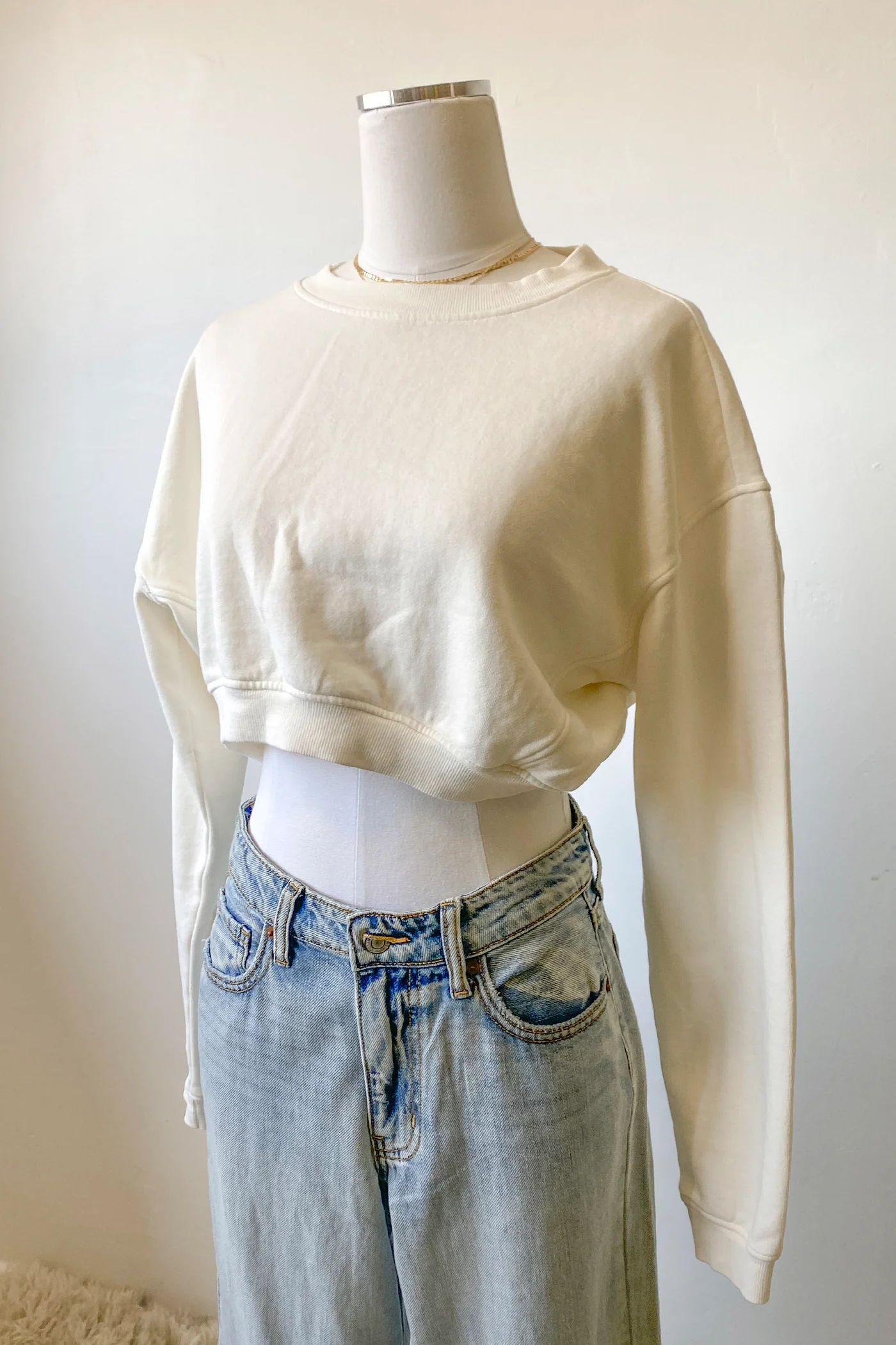 Basic Crop Sweatshirt