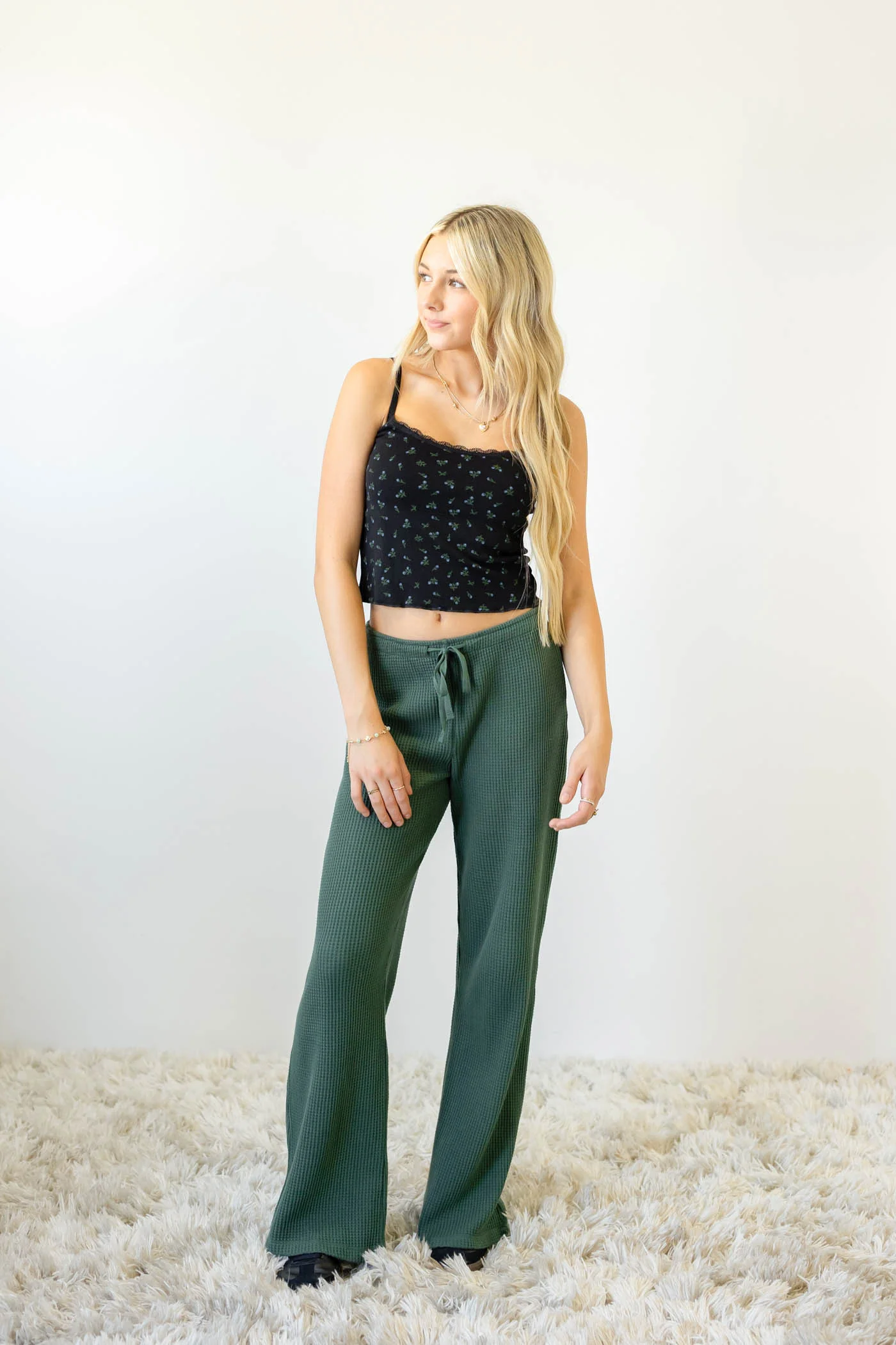 Waffle Knit Pants