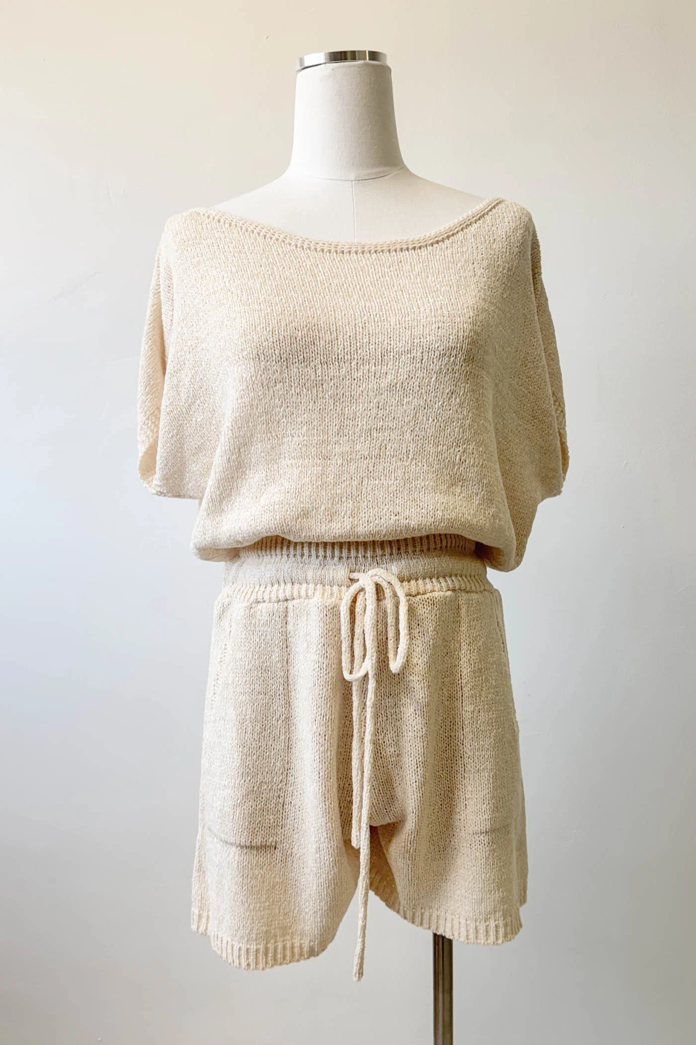Relaxed Fit Knit Romper by For Good