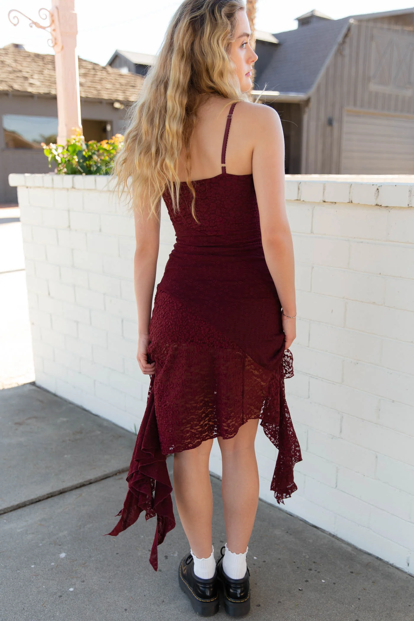 Mixed Media Midi Dress