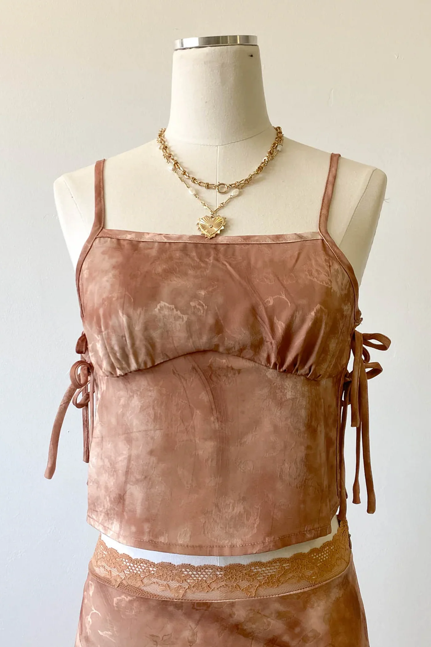 Side Slit Floral Cami Top