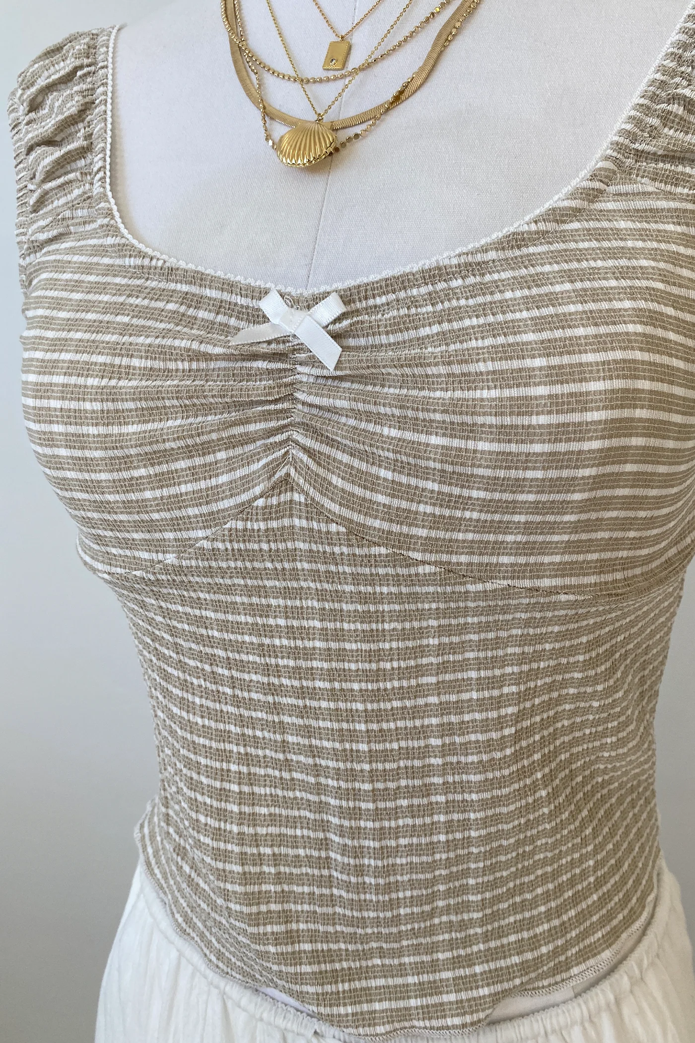 Striped Sleeveless Top