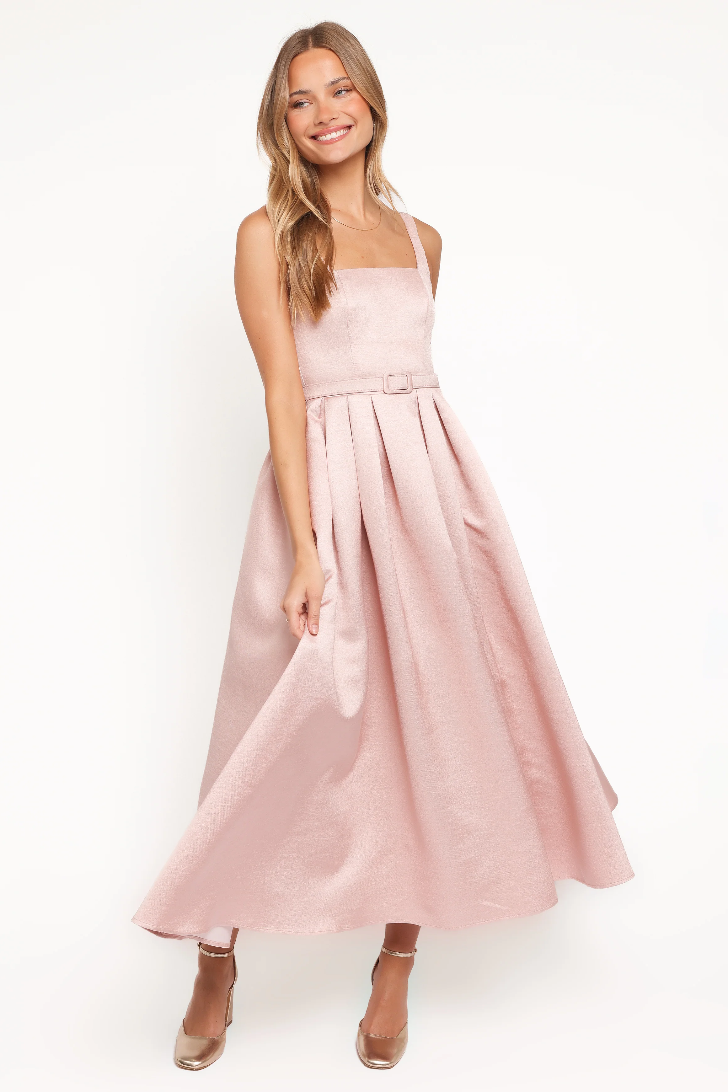 Augustine Midi Dress - Dusty Pink